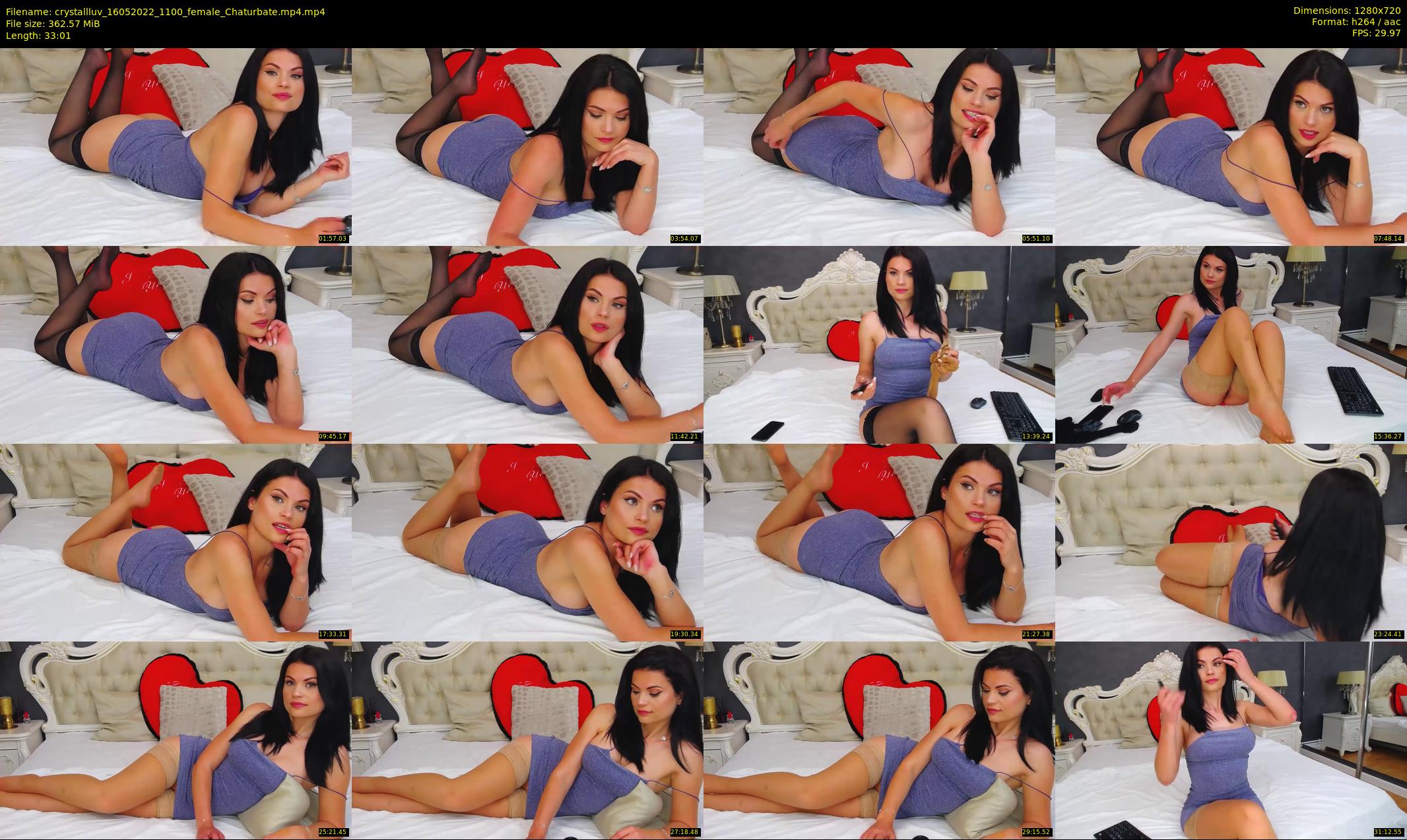 crystallluv — 34 minute Chaturbate female cam show recording, 720p, May 16, 2022