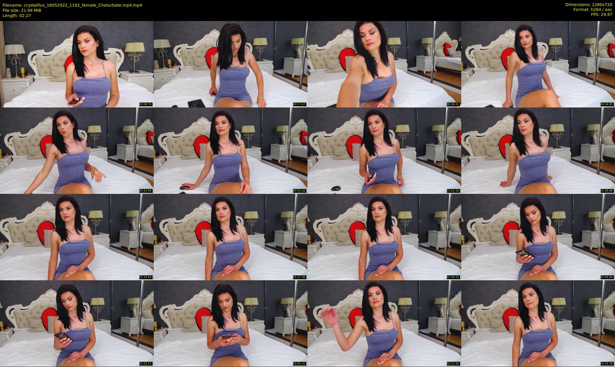 crystallluv — 3 minute Chaturbate female cam show recording, 720p, May 16, 2022