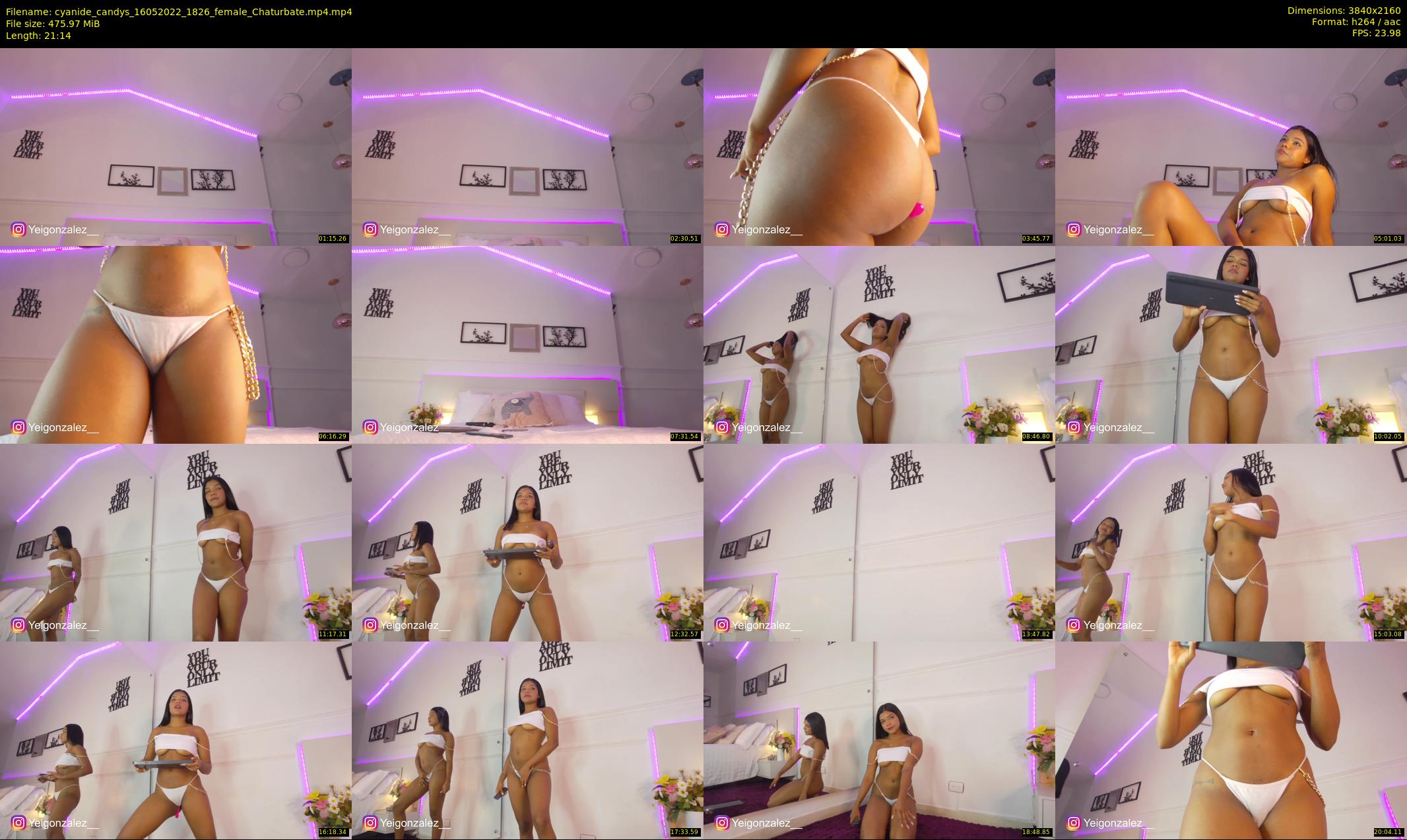 cyanide_candys — 22 minute Chaturbate female cam show recording, 4K, May 16, 2022