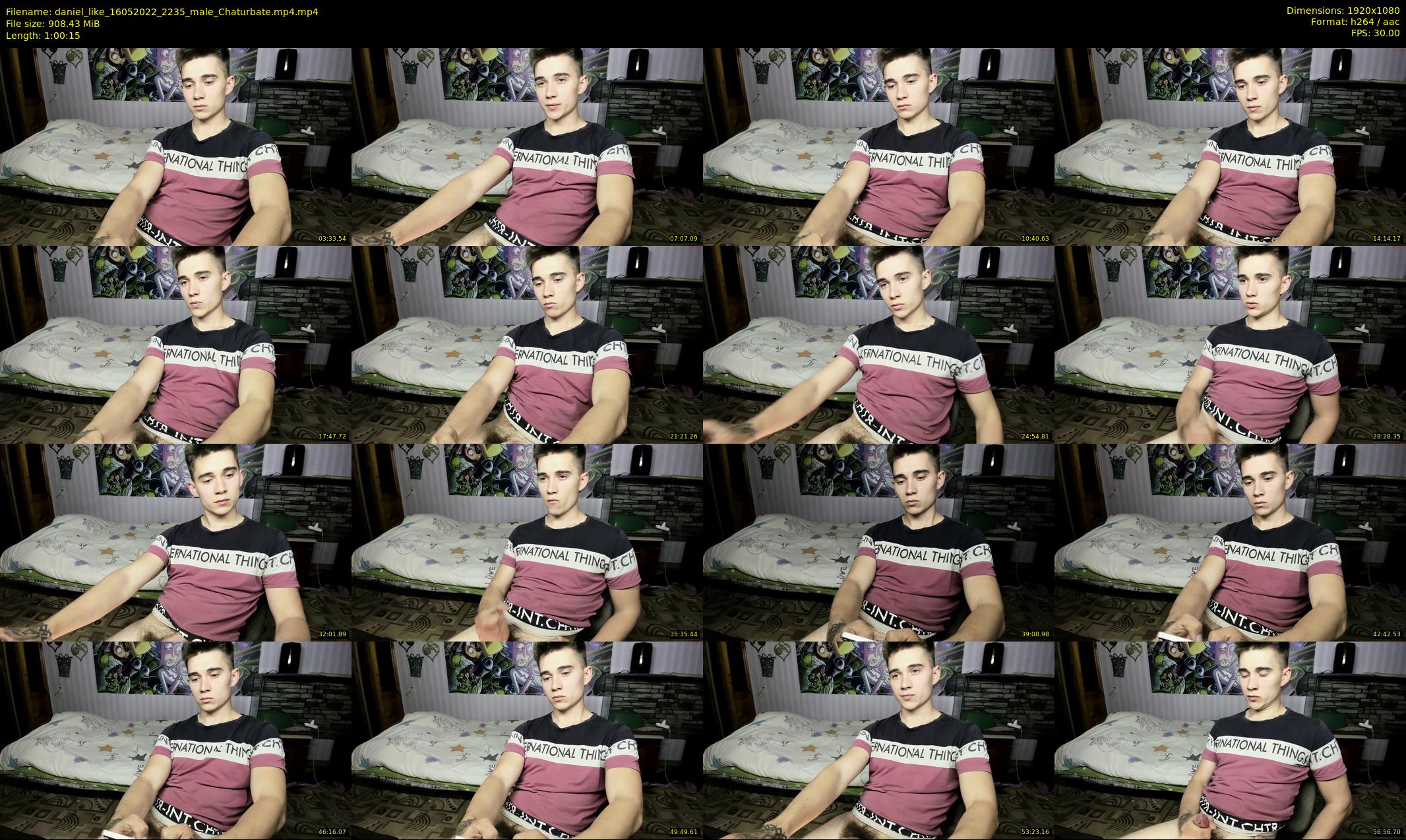 daniel_like — 61 minute Chaturbate male cam show recording, 1080p, May 16, 2022