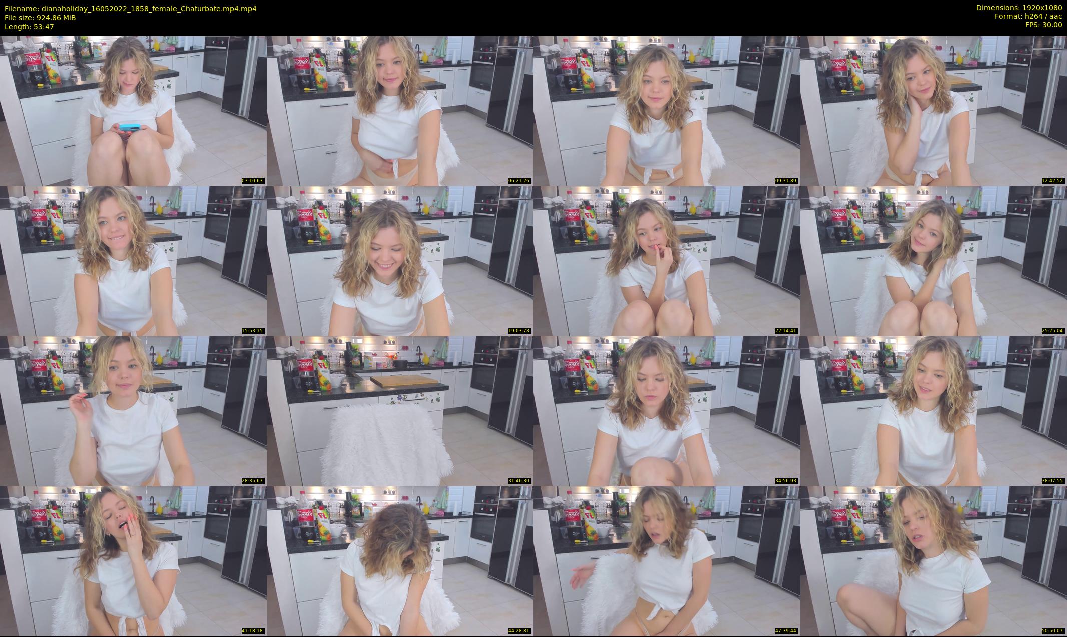 dianaholiday — 54 minute Chaturbate female cam show recording, 1080p, May 16, 2022