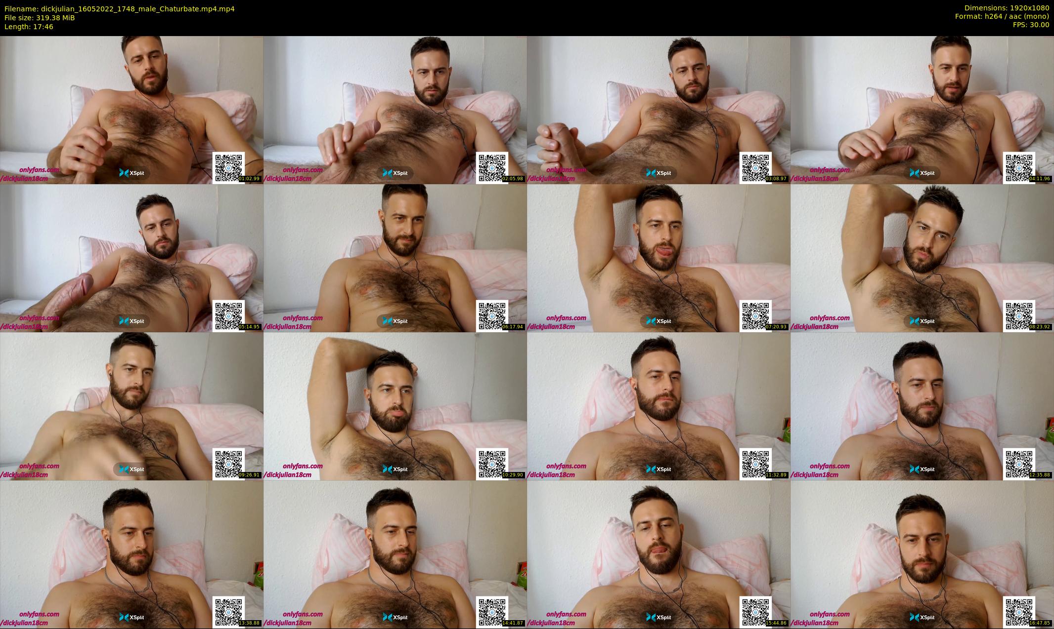 dickjulian — 18 minute Chaturbate male cam show recording, 1080p, May 16, 2022