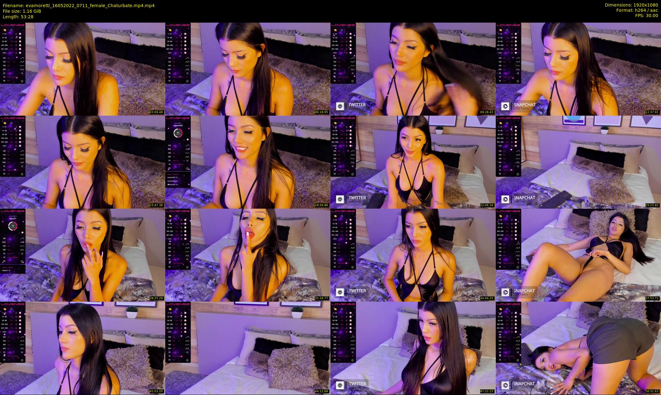 evamoretti — 54 minute Chaturbate female cam show recording, 1080p, May 16, 2022
