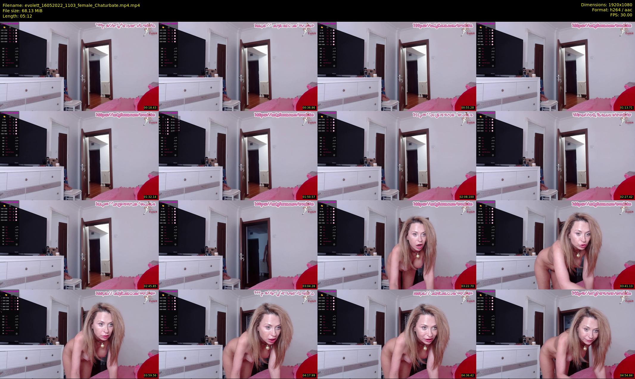 evolett — 6 minute Chaturbate female cam show recording, 1080p, May 16, 2022