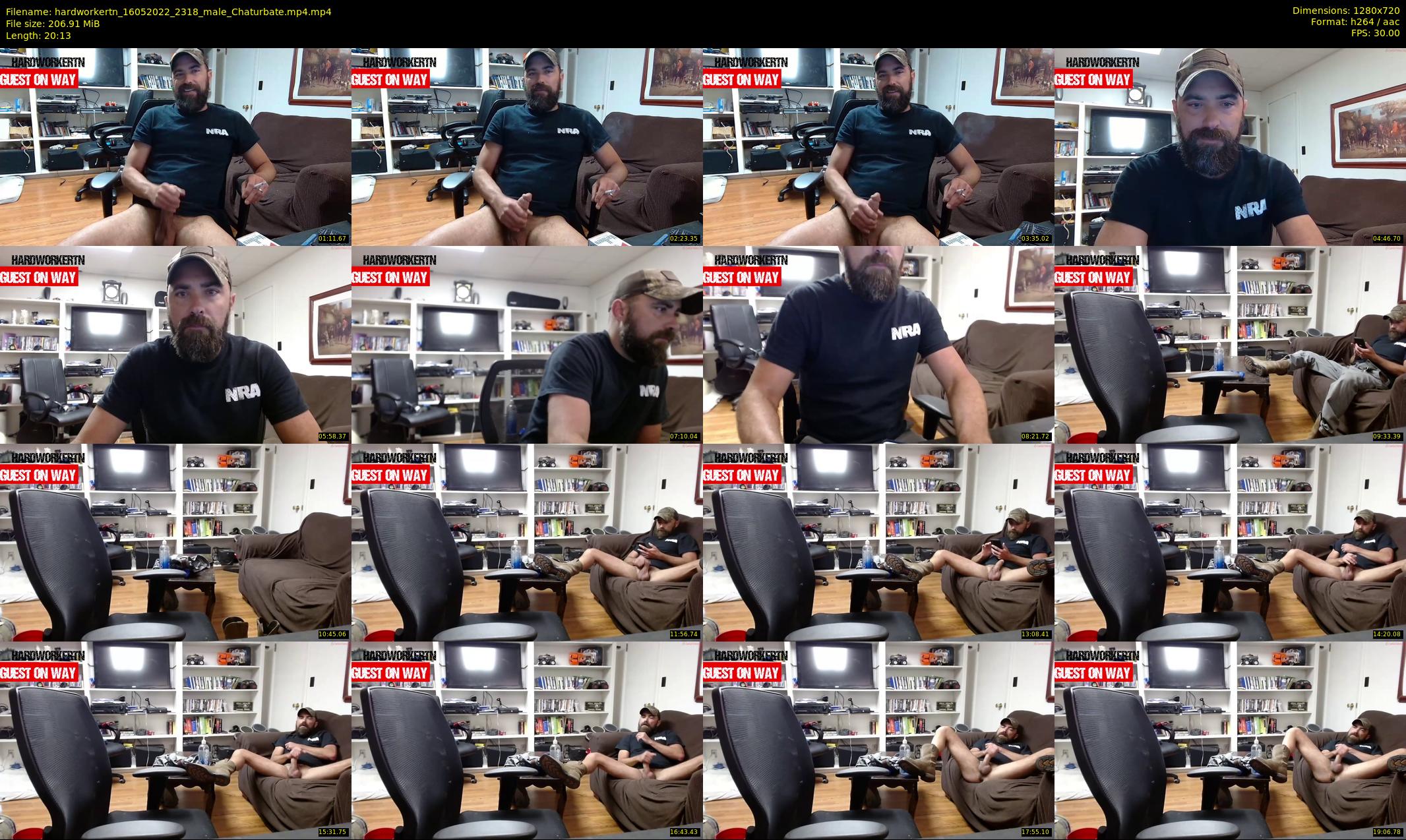 hardworkertn — 21 minute Chaturbate male cam show recording, 720p, May 16, 2022