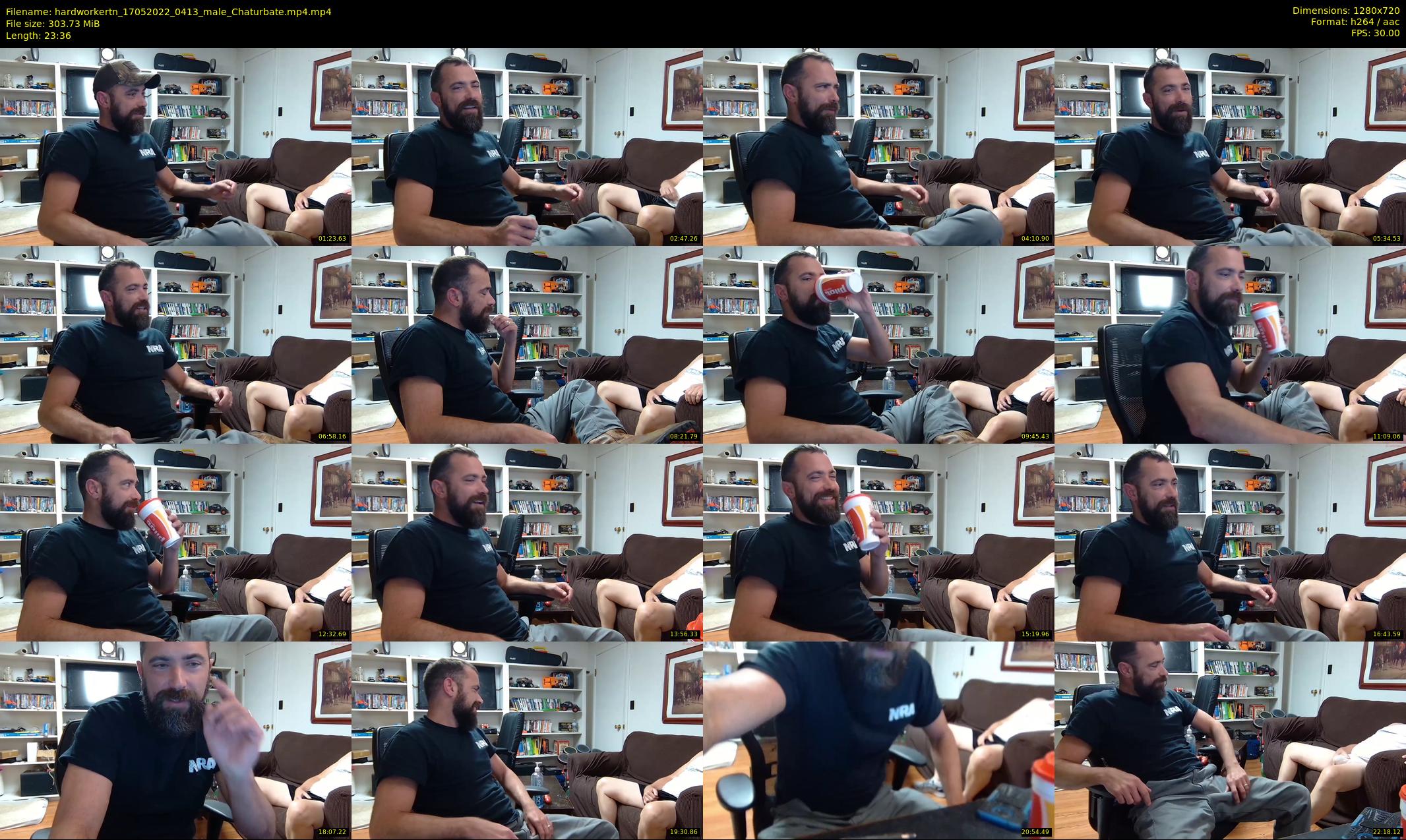 hardworkertn — 24 minute Chaturbate male cam show recording, 720p, May 17, 2022