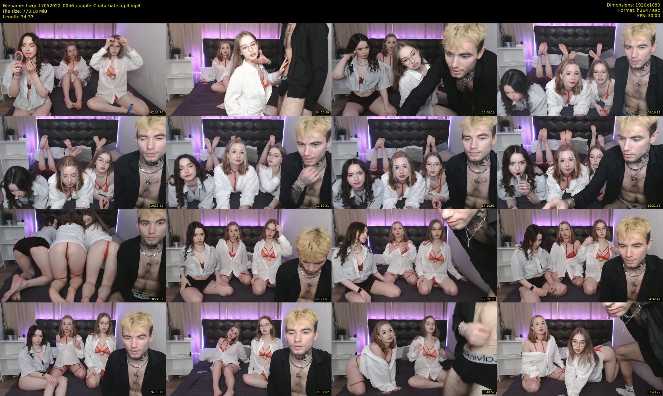 hizgi — 35 minute Chaturbate couple cam show recording, 1080p, May 17, 2022