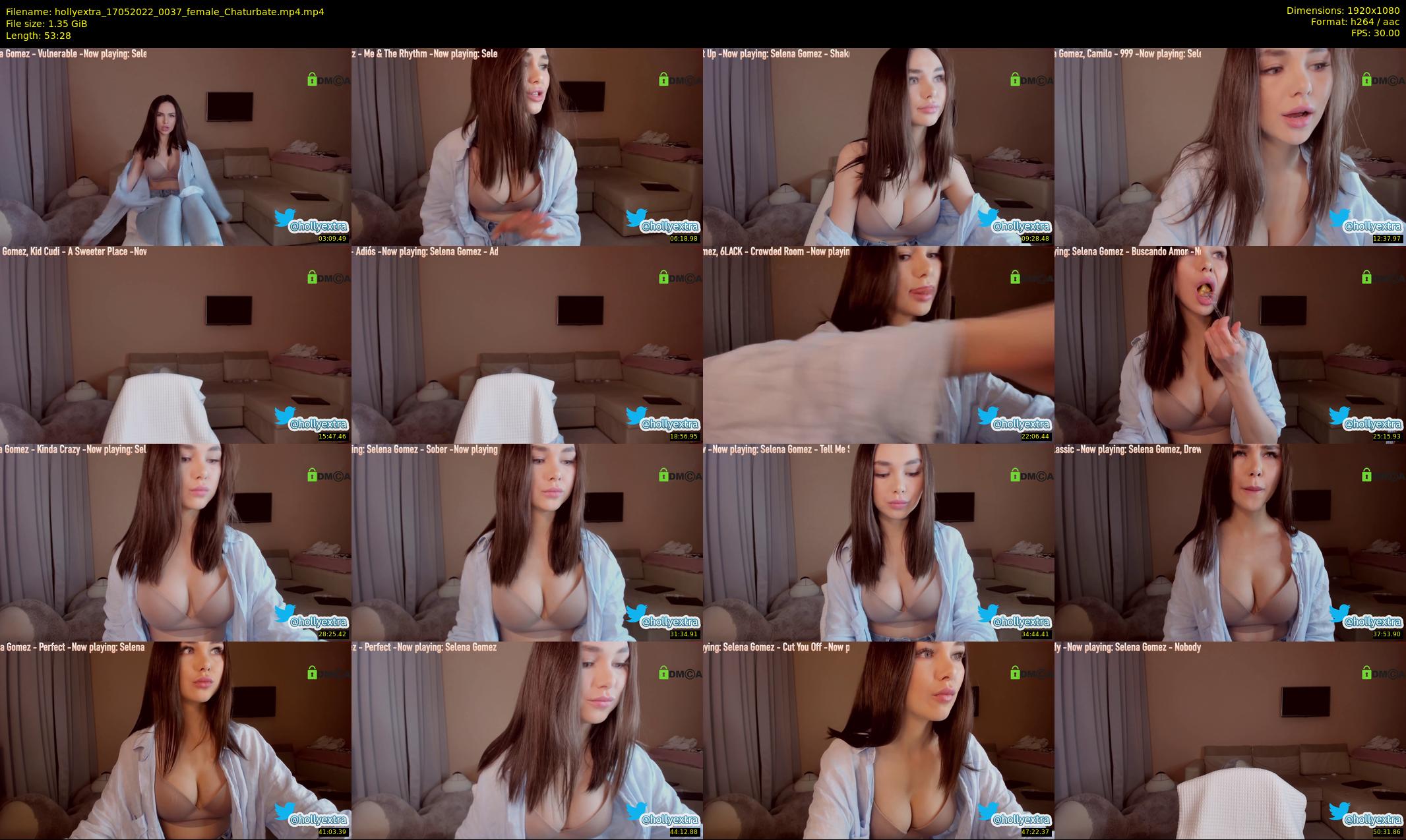 hollyextra — 54 minute Chaturbate female cam show recording, 1080p, May 17, 2022
