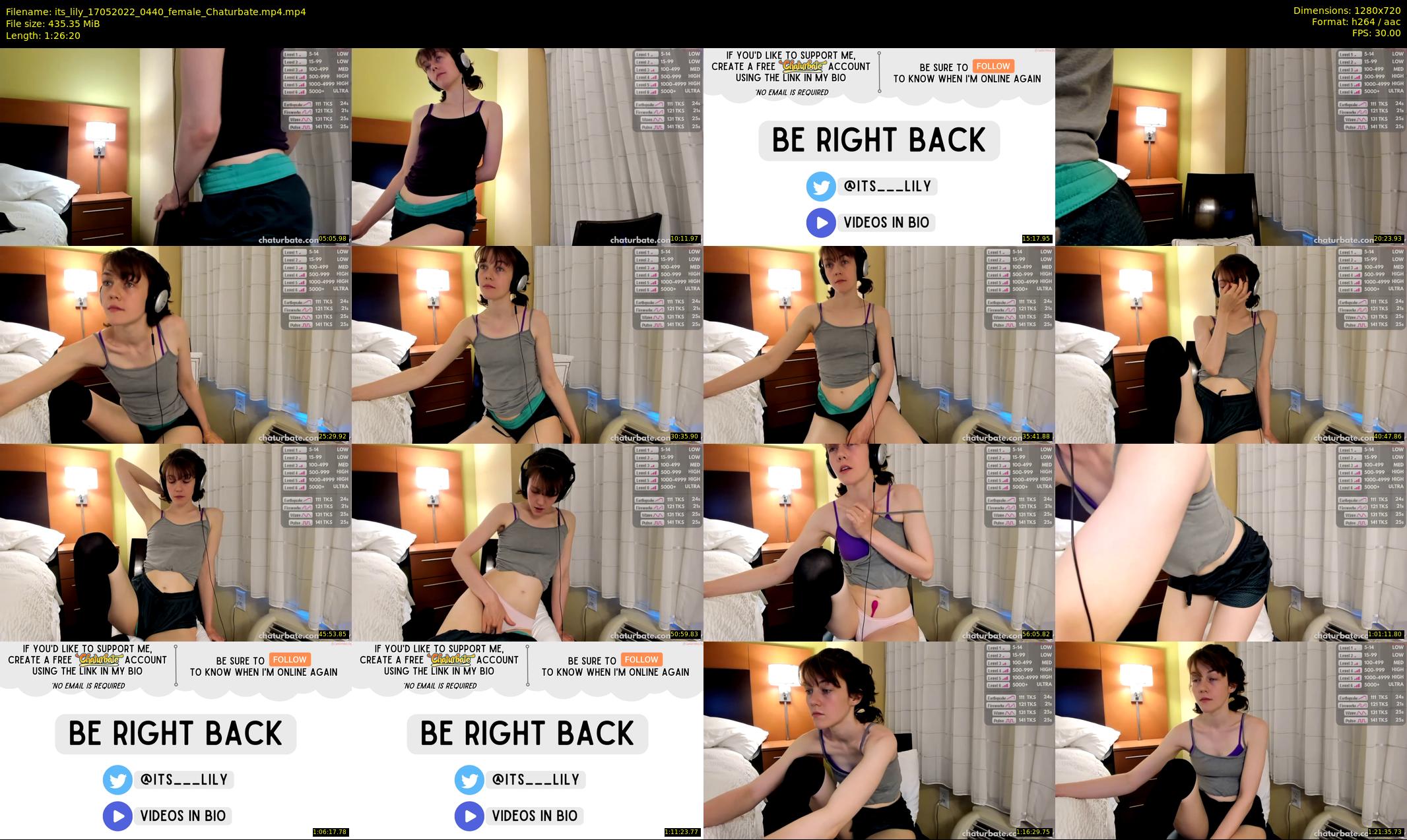 its_lily — 87 minute Chaturbate female cam show recording, 720p, May 17, 2022