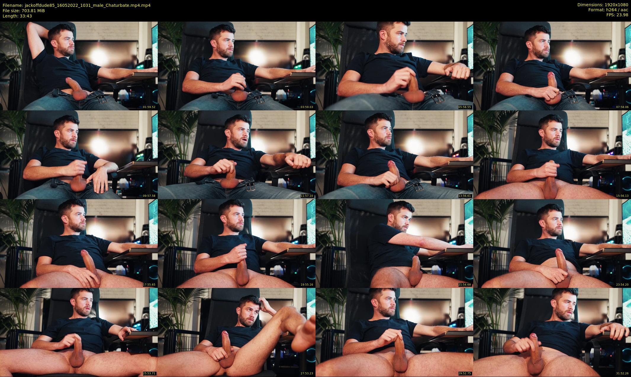 jackoffdude85 — 34 minute Chaturbate male cam show recording, 1080p, May 16, 2022