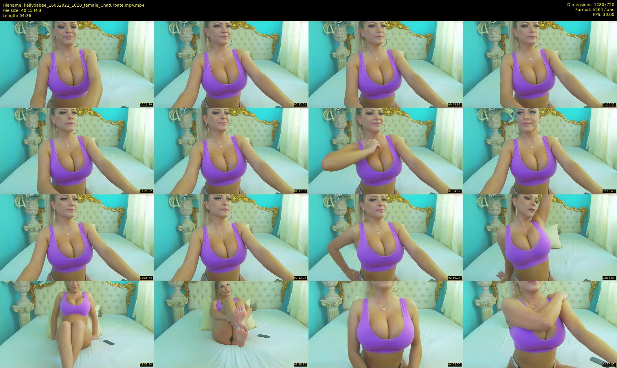 kellybabee — 5 minute Chaturbate female cam show recording, 720p, May 16, 2022
