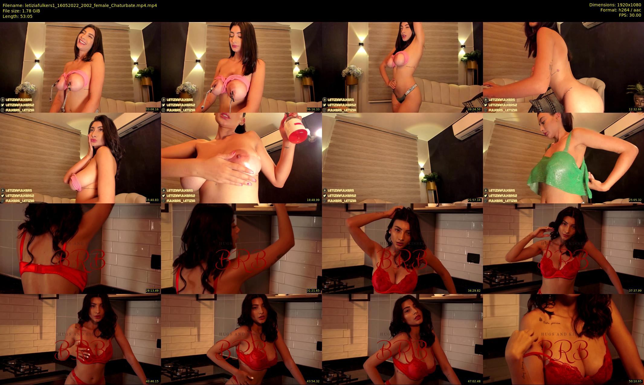 letiziafulkers1 — 54 minute Chaturbate female cam show recording, 1080p, May 16, 2022