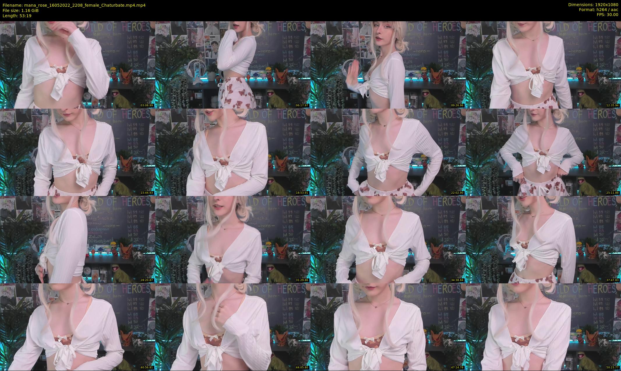 mana_rose — 54 minute Chaturbate female cam show recording, 1080p, May 16, 2022