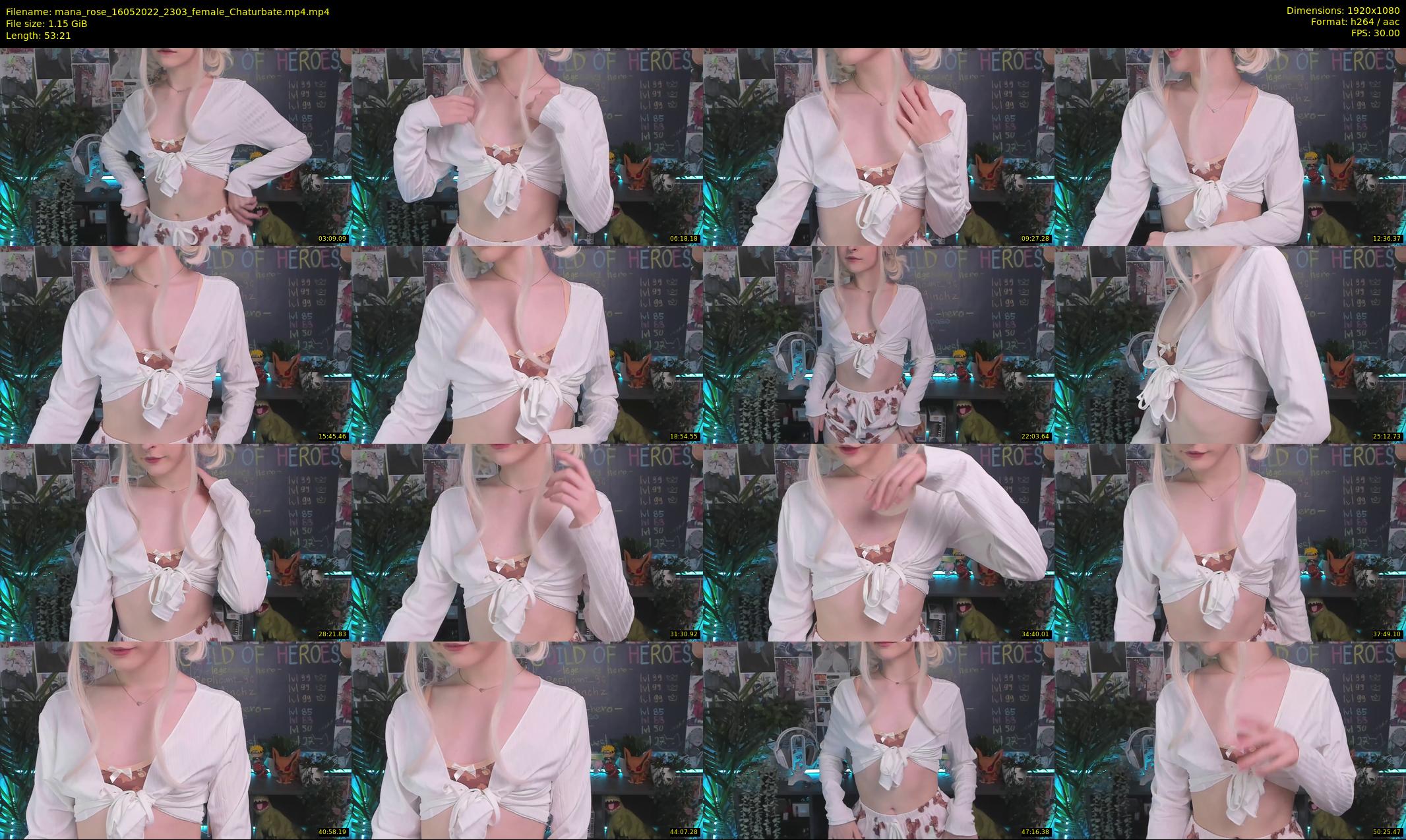 mana_rose — 54 minute Chaturbate female cam show recording, 1080p, May 16, 2022