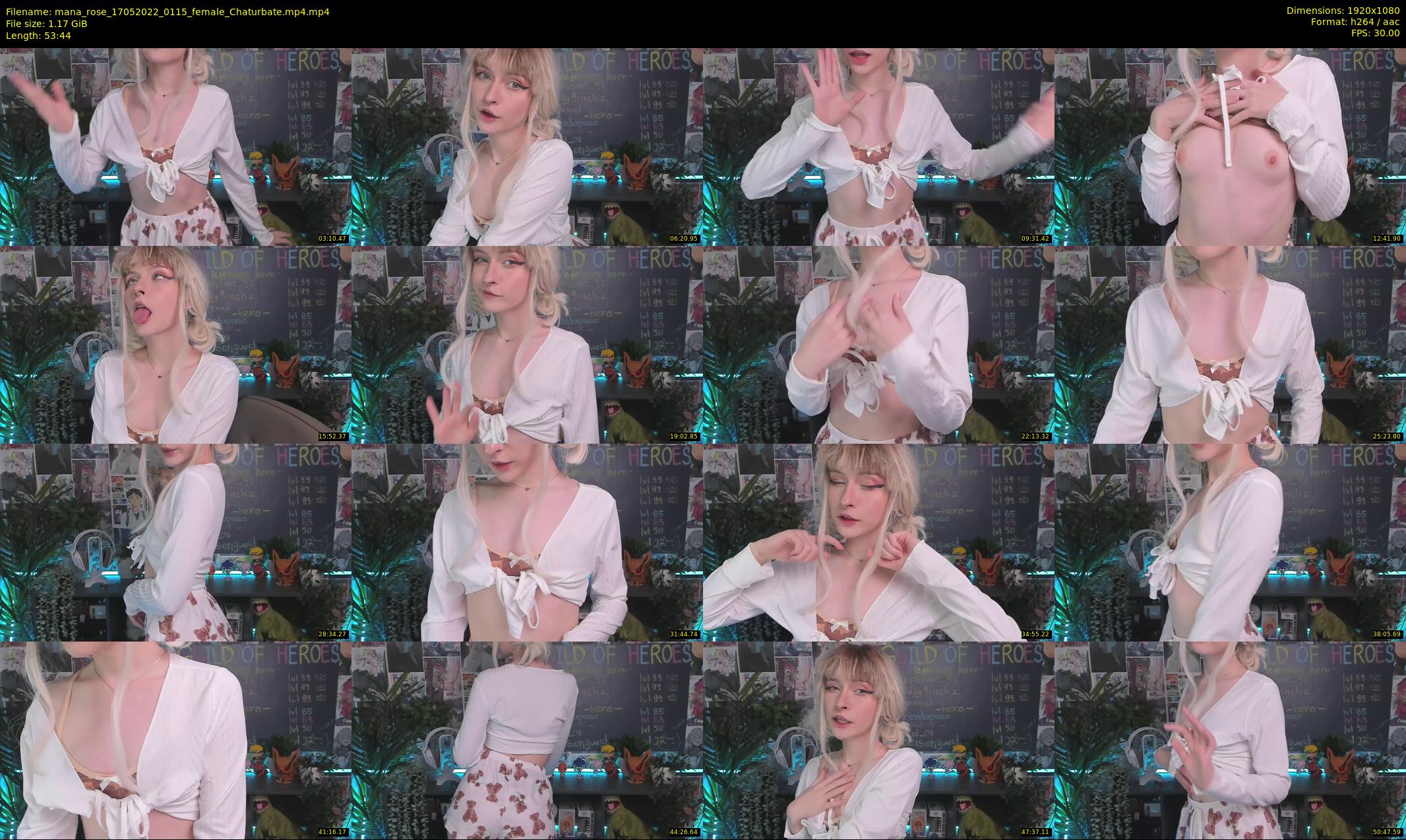 mana_rose — 54 minute Chaturbate female cam show recording, 1080p, May 17, 2022