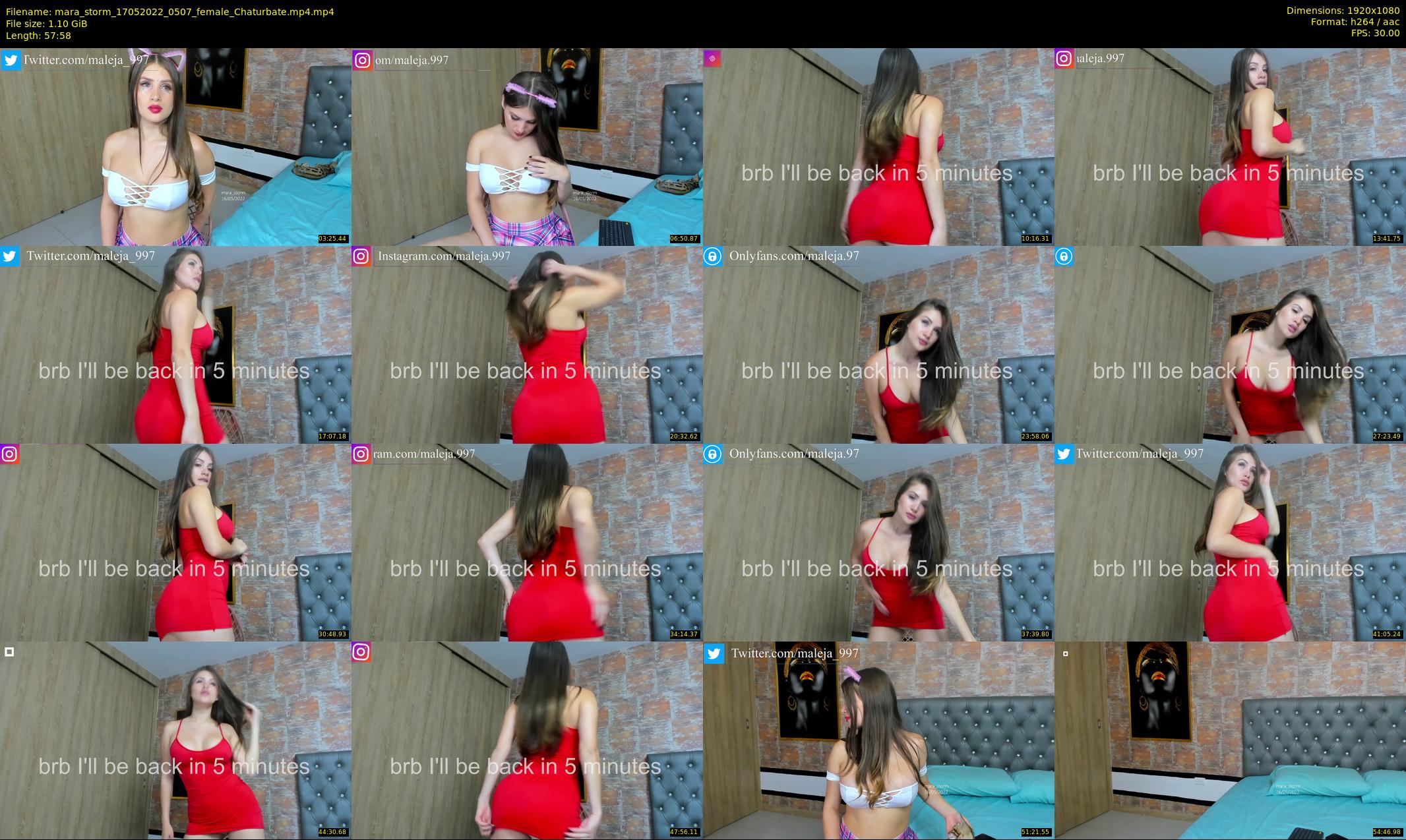 mara_storm — 58 minute Chaturbate female cam show recording, 1080p, May 17, 2022