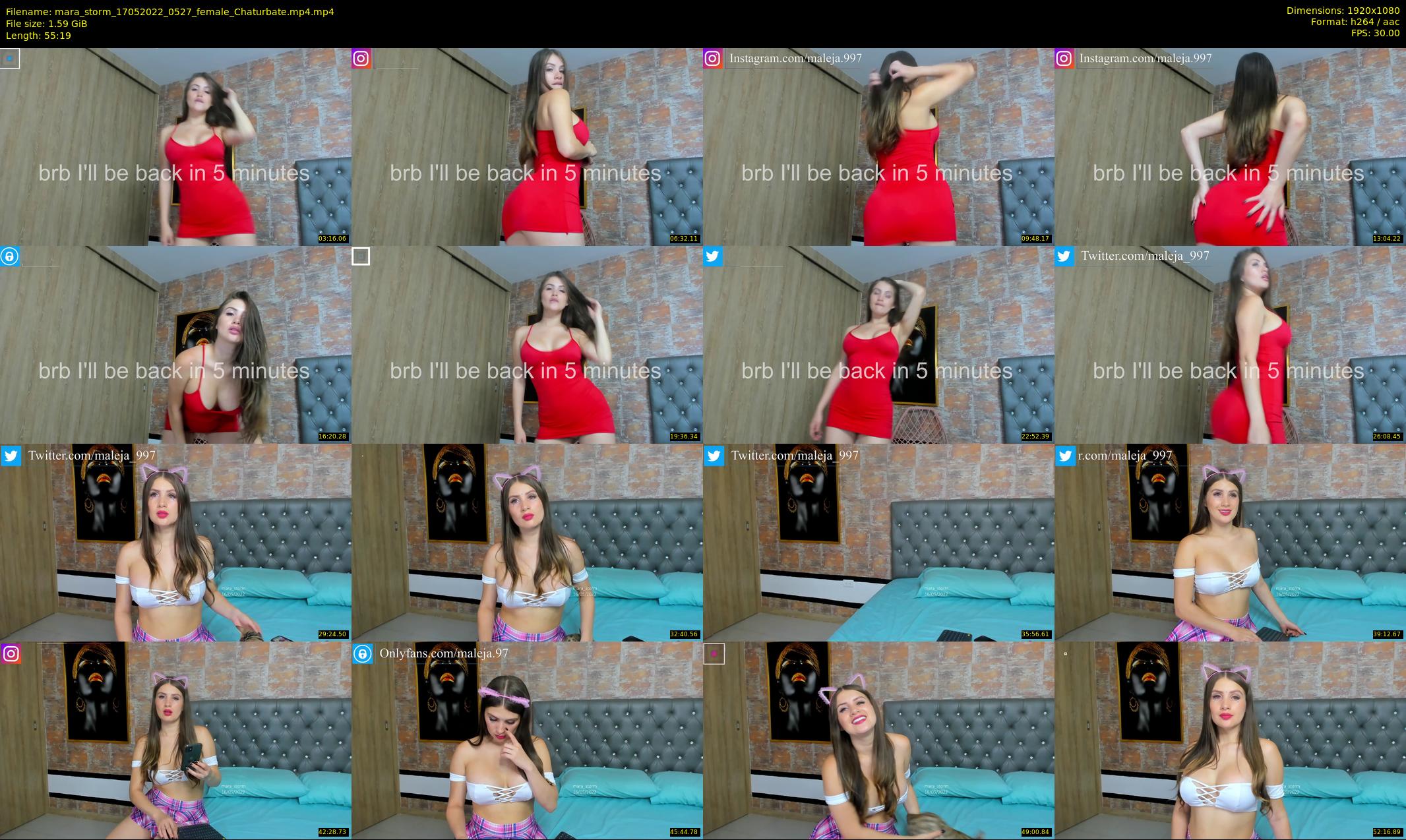 mara_storm — 56 minute Chaturbate female cam show recording, 1080p, May 17, 2022