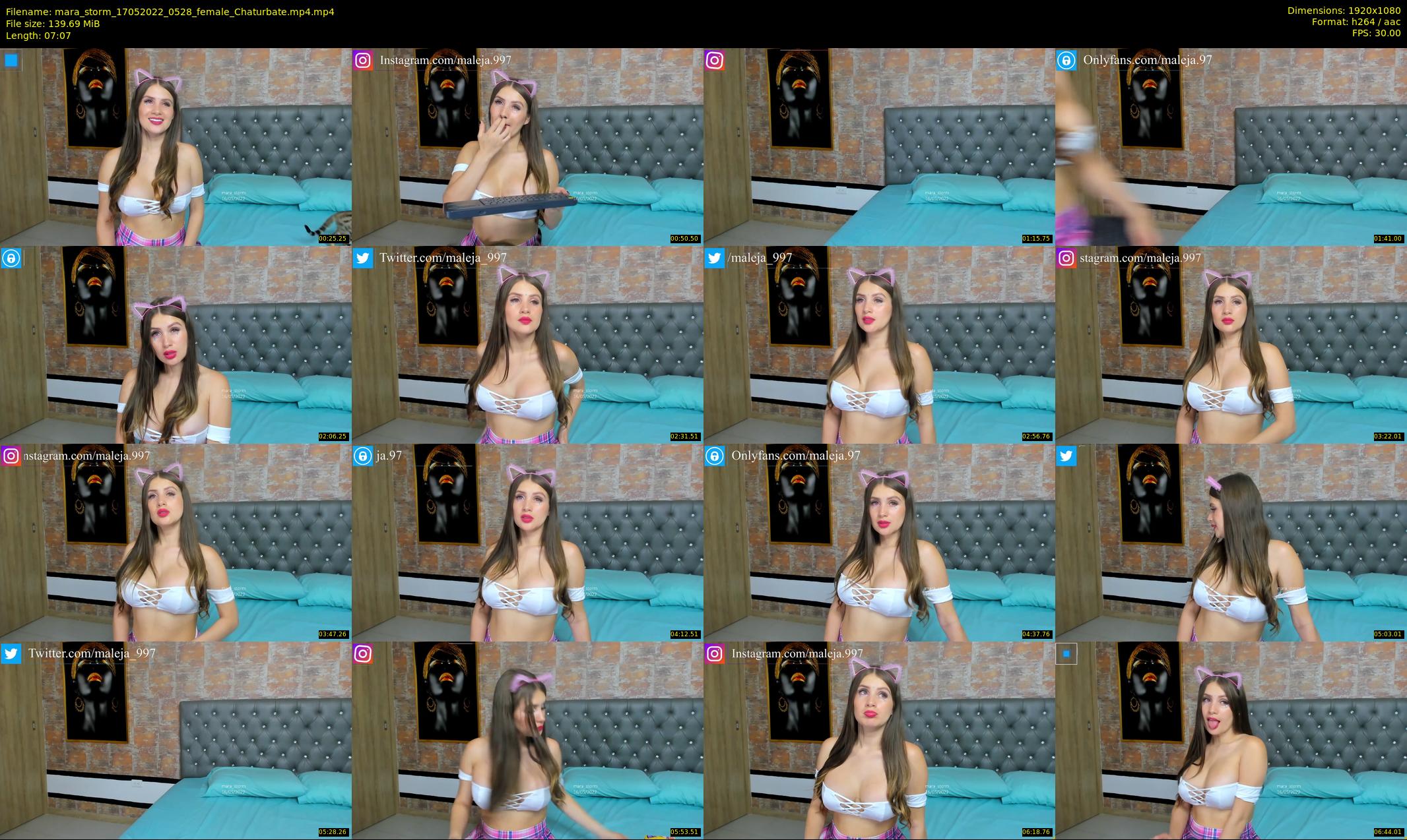 mara_storm — 8 minute Chaturbate female cam show recording, 1080p, May 17, 2022