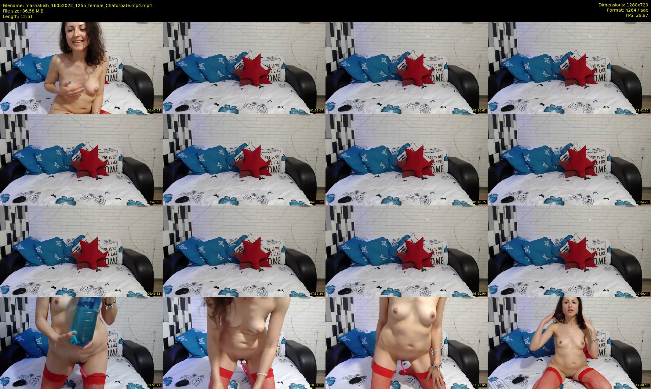 mashalush — 13 minute Chaturbate female cam show recording, 720p, May 16, 2022