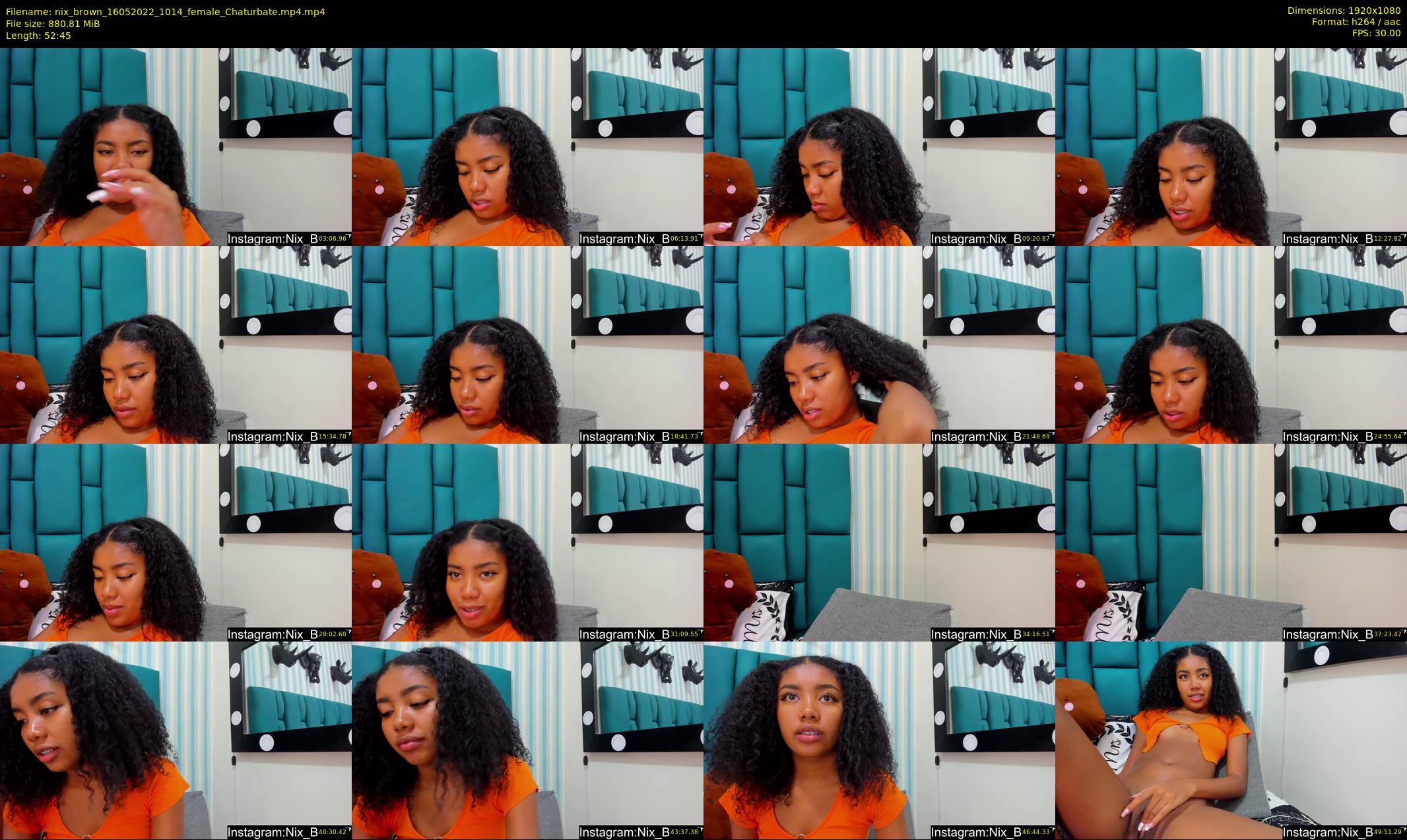 nix_brown — 53 minute Chaturbate female cam show recording, 1080p, May 16, 2022