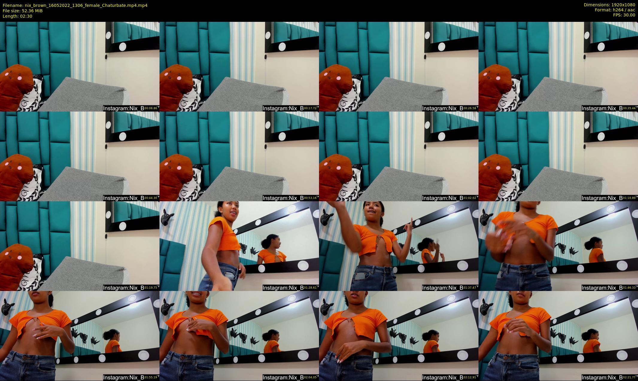 nix_brown — 3 minute Chaturbate female cam show recording, 1080p, May 16, 2022
