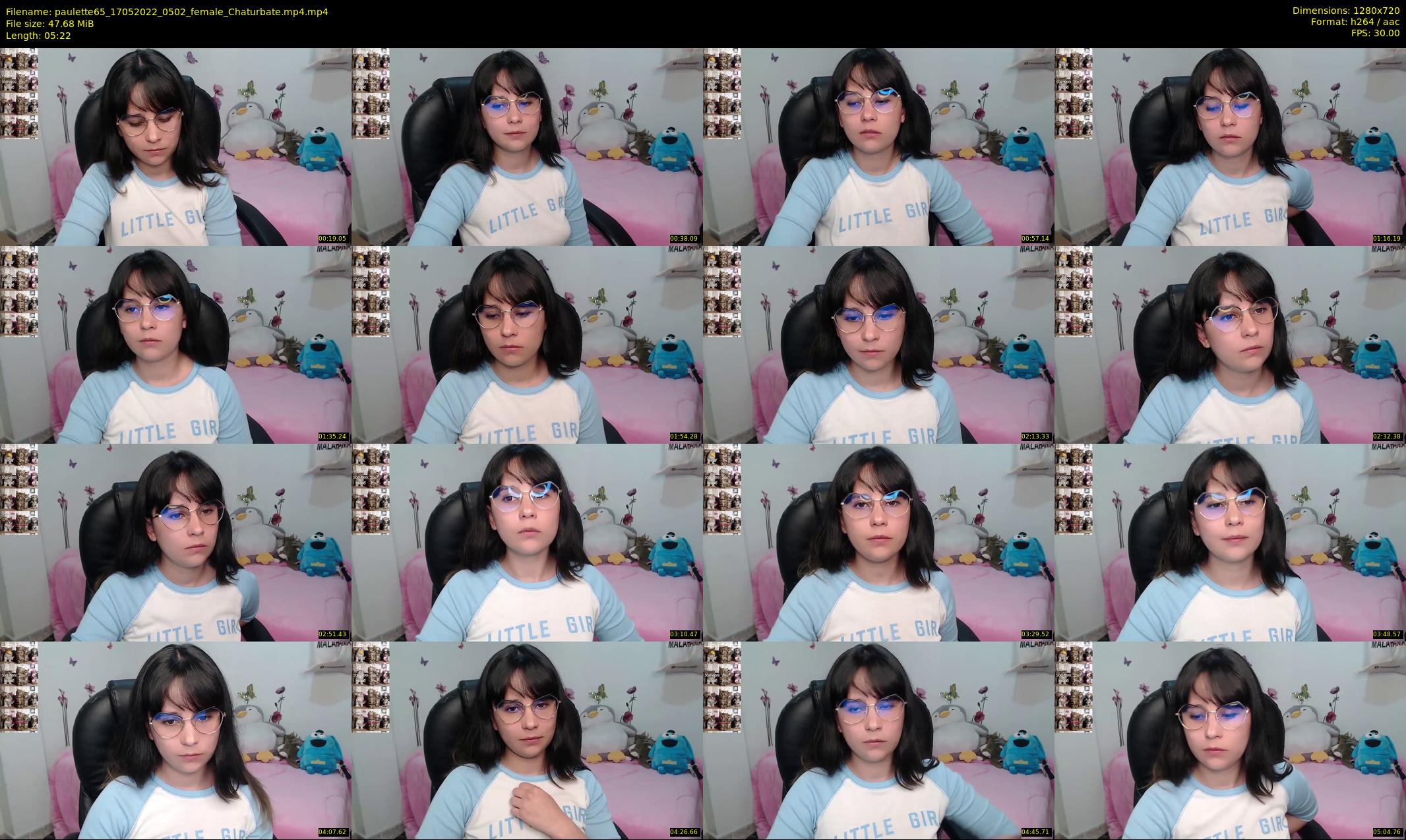 paulette65 — 6 minute Chaturbate female cam show recording, 720p, May 17, 2022