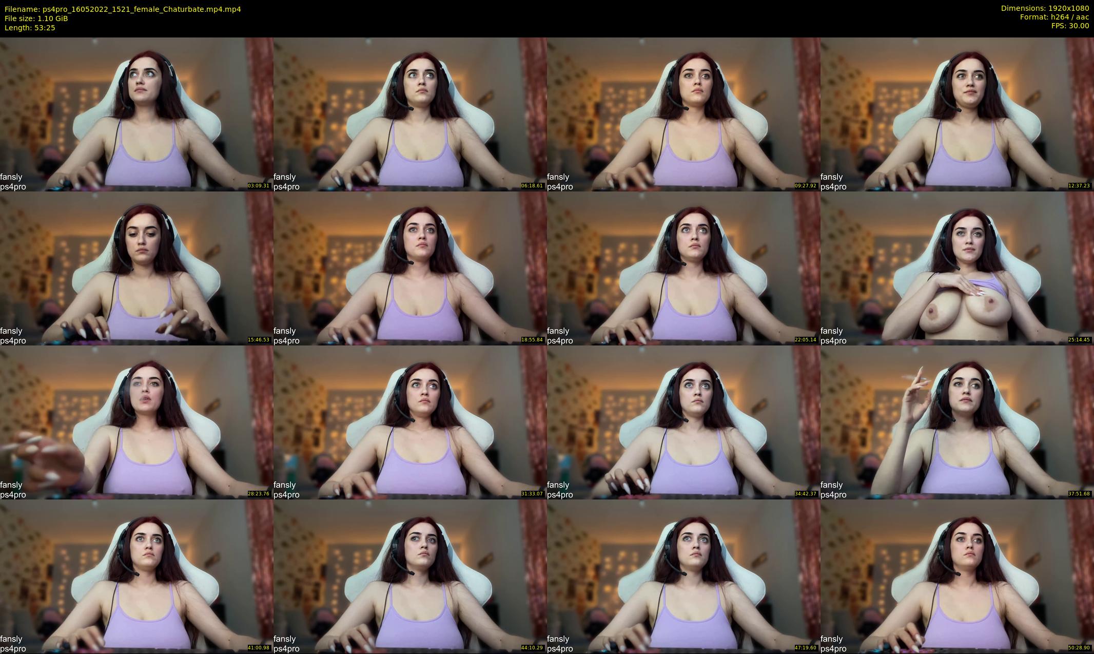 ps4pro — 54 minute Chaturbate female cam show recording, 1080p, May 16, 2022