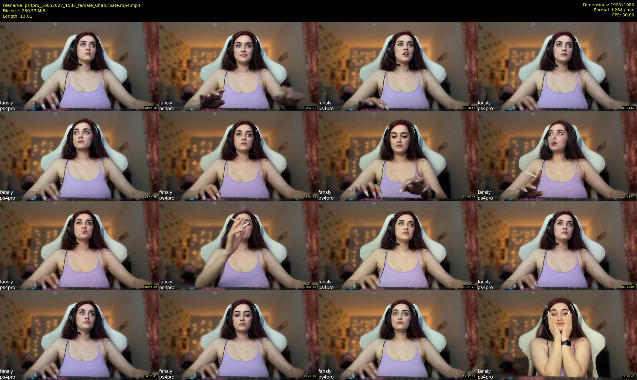 ps4pro — 14 minute Chaturbate female cam show recording, 1080p, May 16, 2022