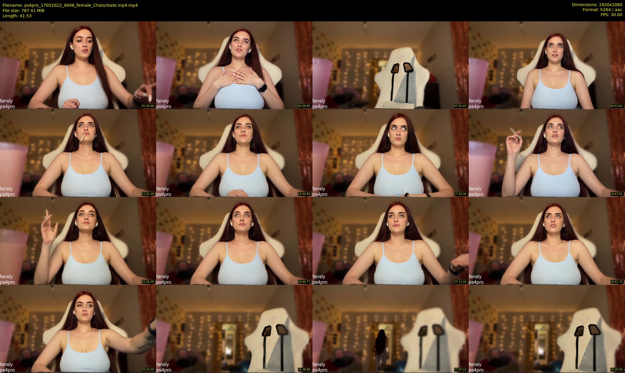ps4pro — 42 minute Chaturbate female cam show recording, 1080p, May 17, 2022