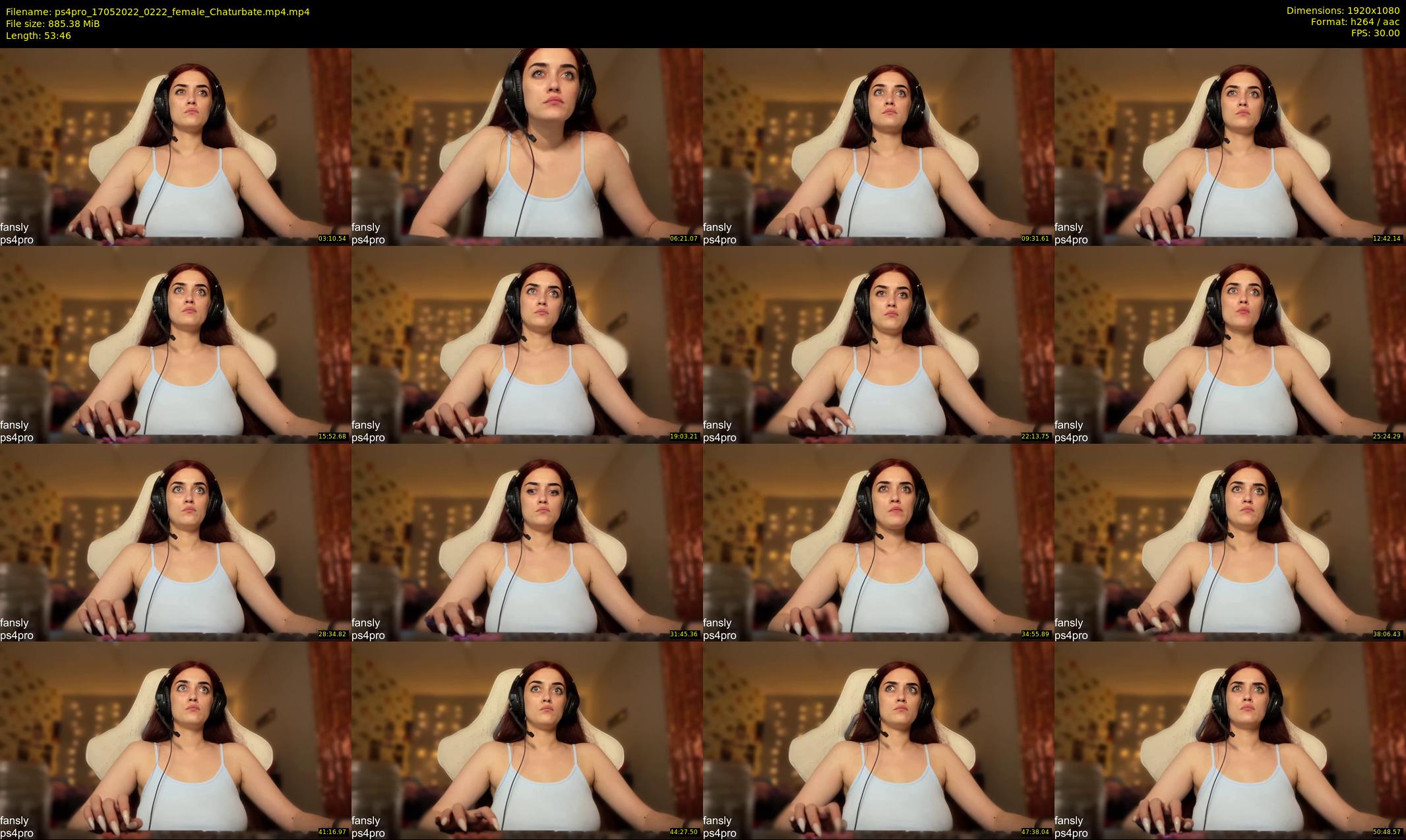 ps4pro — 54 minute Chaturbate female cam show recording, 1080p, May 17, 2022