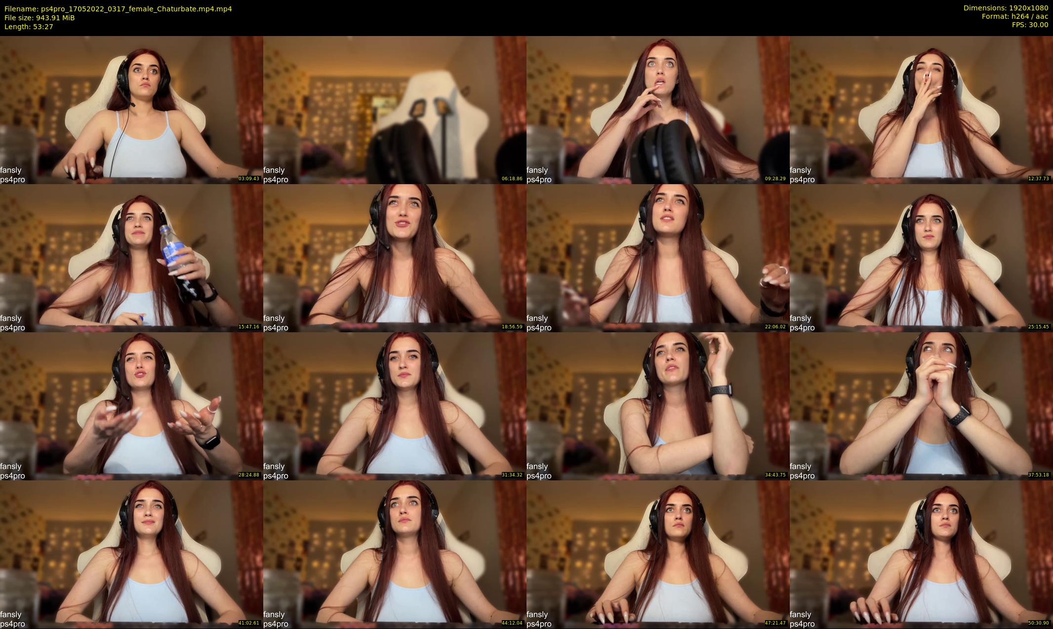 ps4pro — 54 minute Chaturbate female cam show recording, 1080p, May 17, 2022