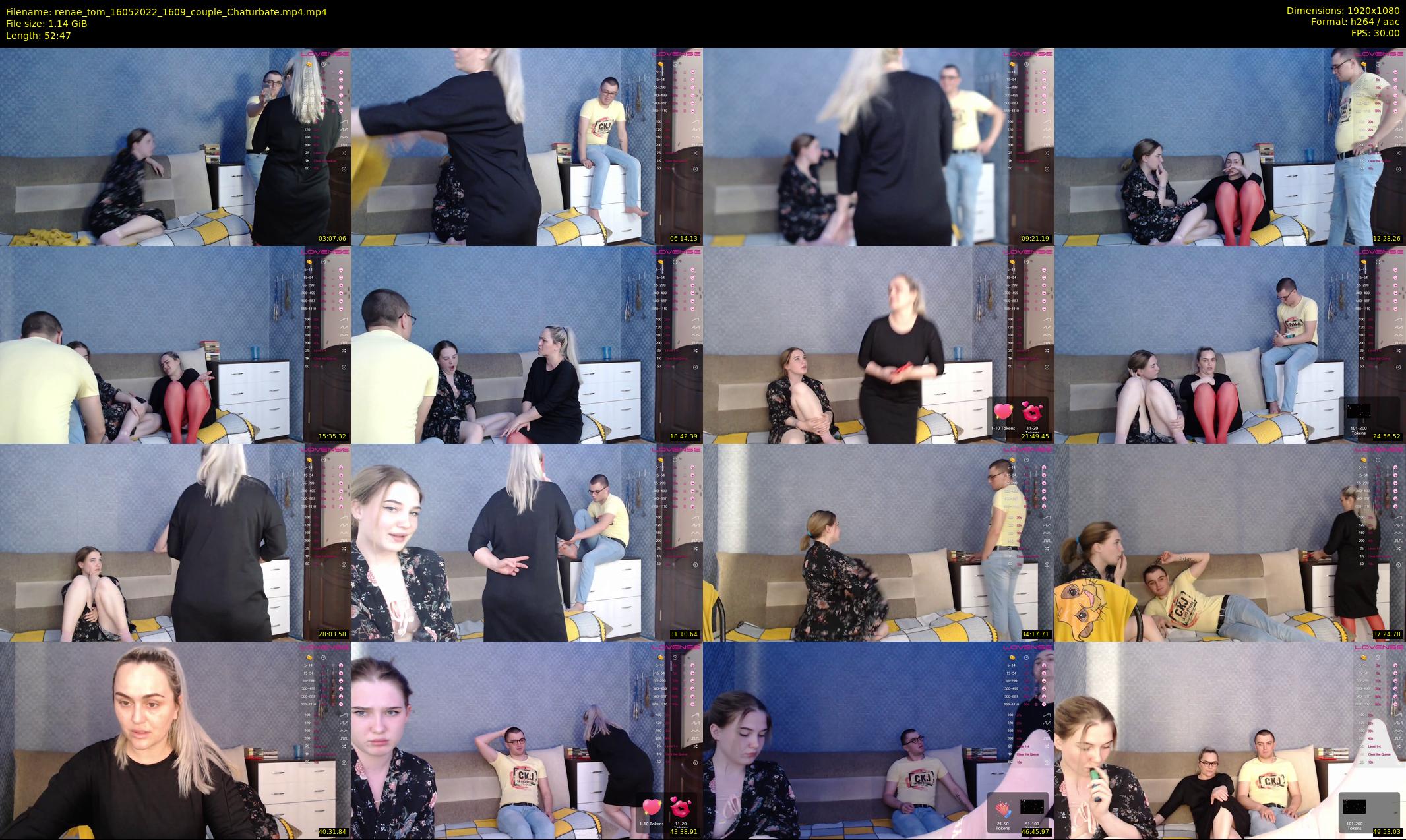 renae_tom — 53 minute Chaturbate couple cam show recording, 1080p, May 16, 2022