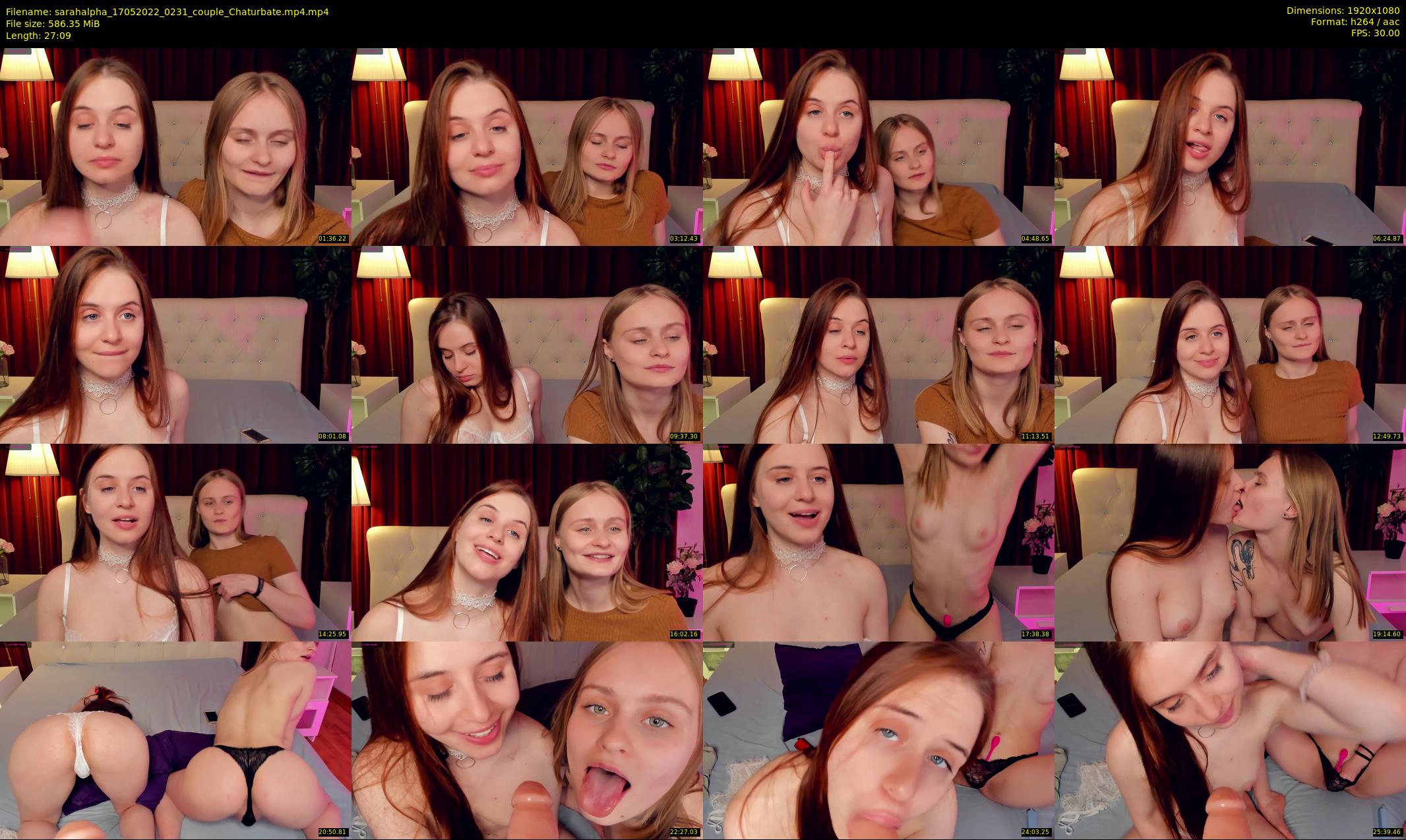 sarahalpha — 28 minute Chaturbate couple cam show recording, 1080p, May 17, 2022