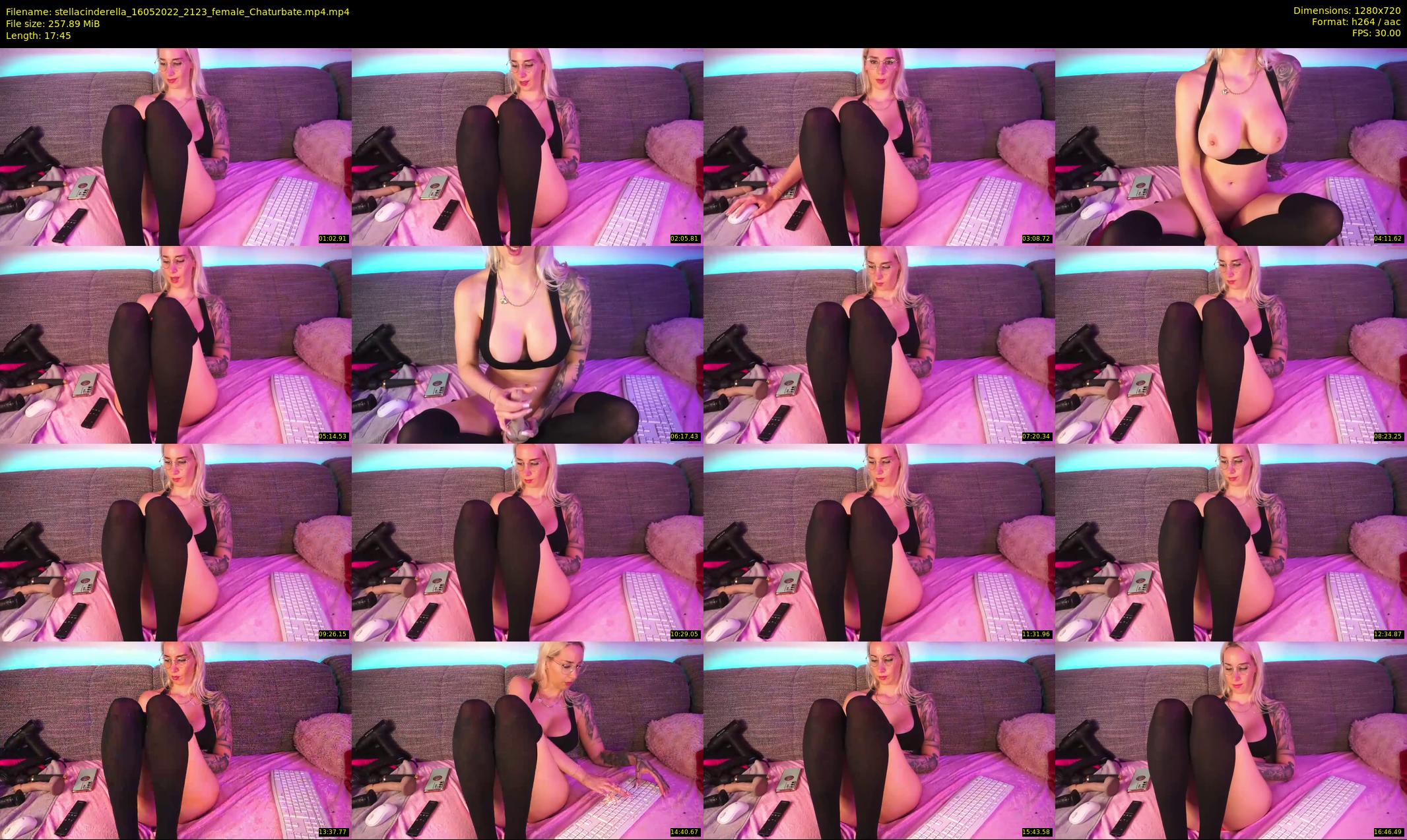 stellacinderella — 18 minute Chaturbate female cam show recording, 720p, May 16, 2022