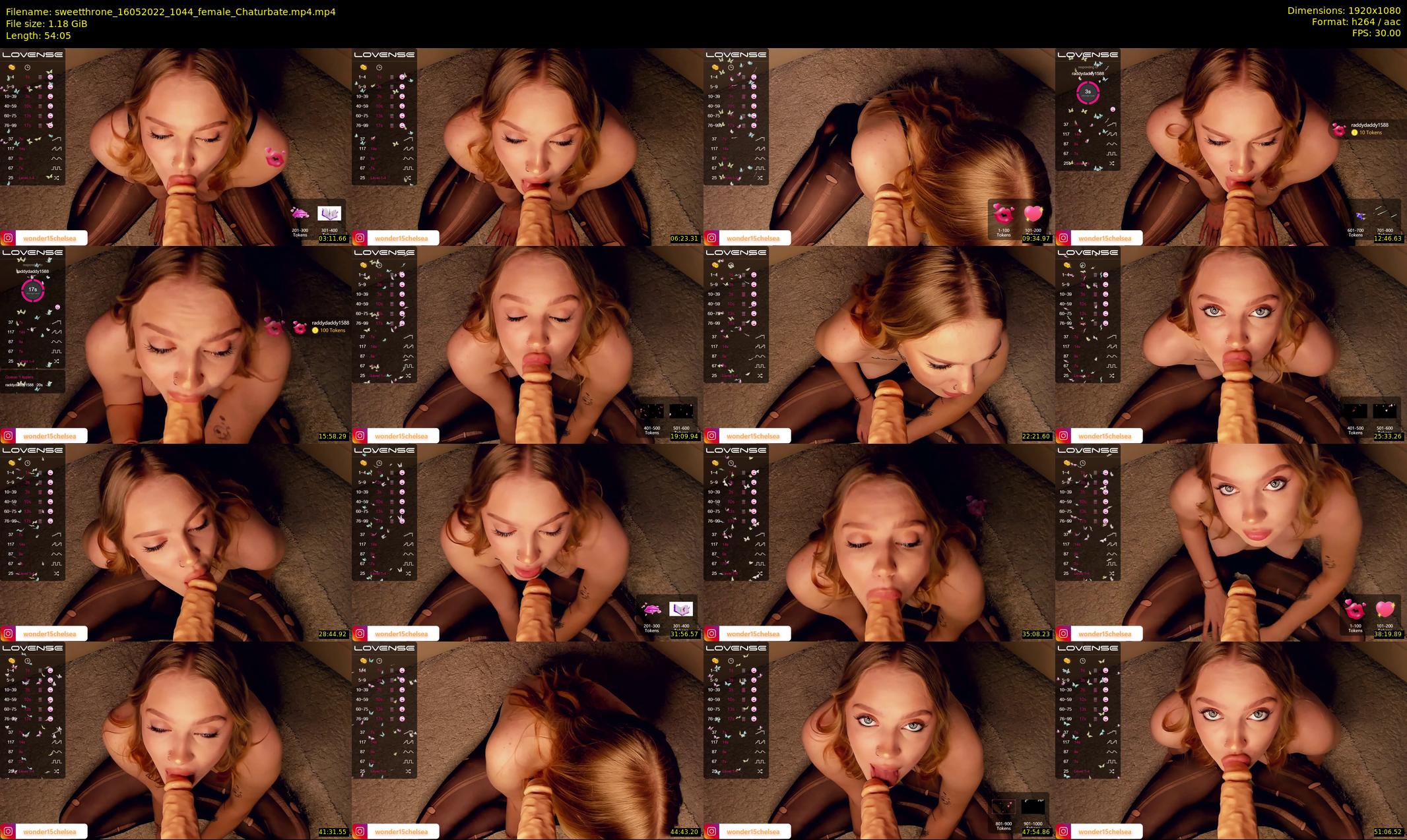 sweetthrone — 55 minute Chaturbate couple cam show recording, 1080p, May 16, 2022