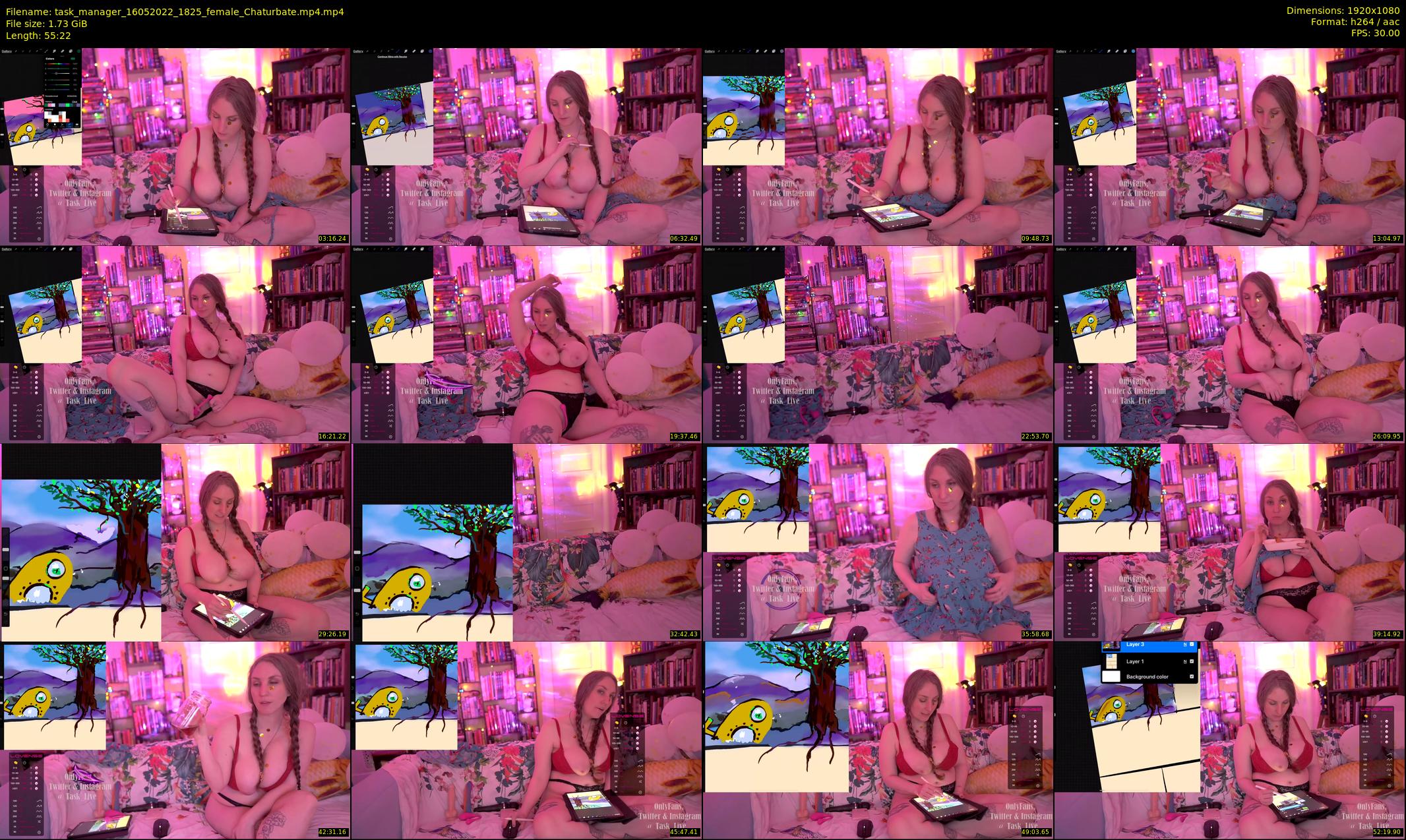 task_manager — 56 minute Chaturbate couple cam show recording, 1080p, May 16, 2022
