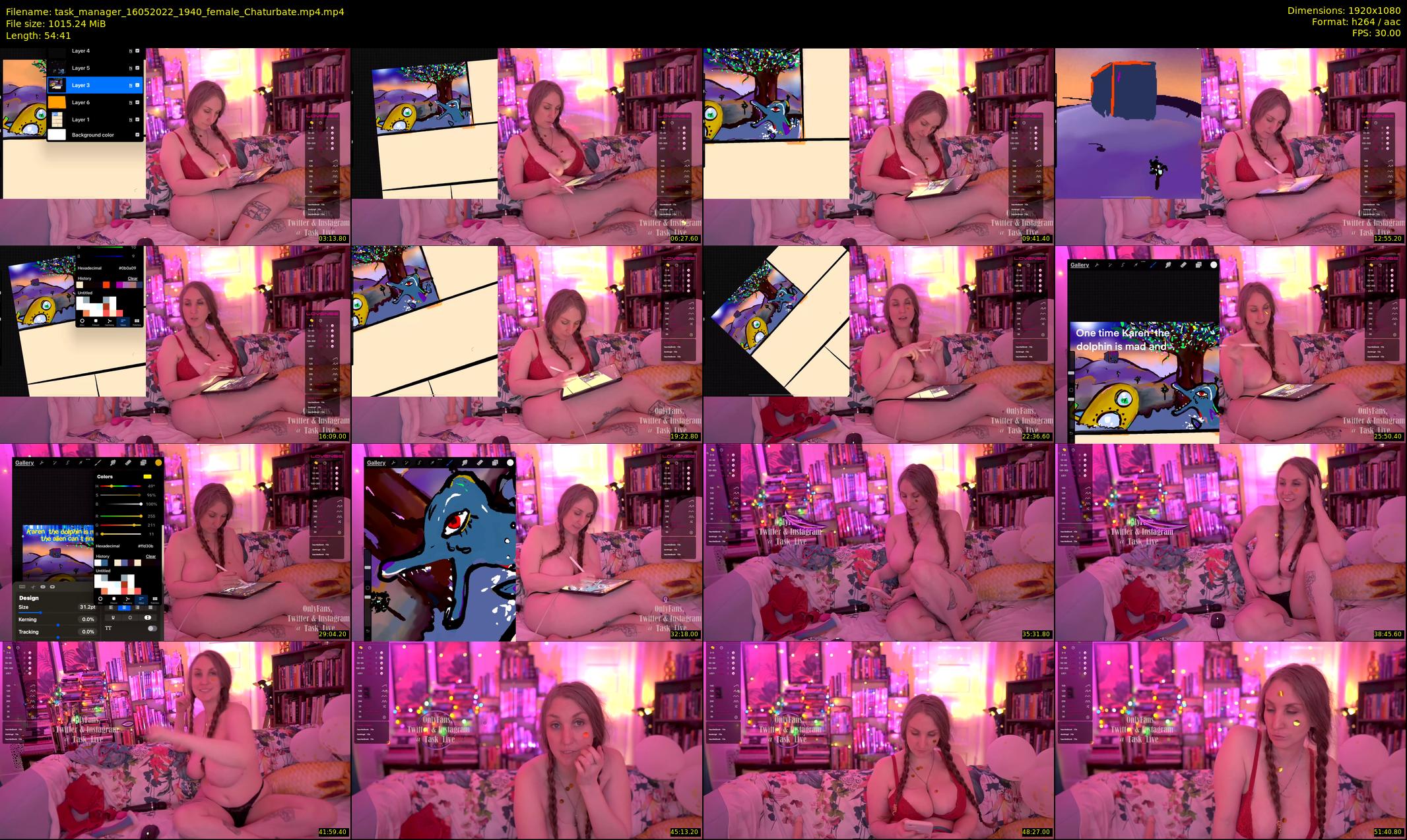 task_manager — 55 minute Chaturbate couple cam show recording, 1080p, May 16, 2022