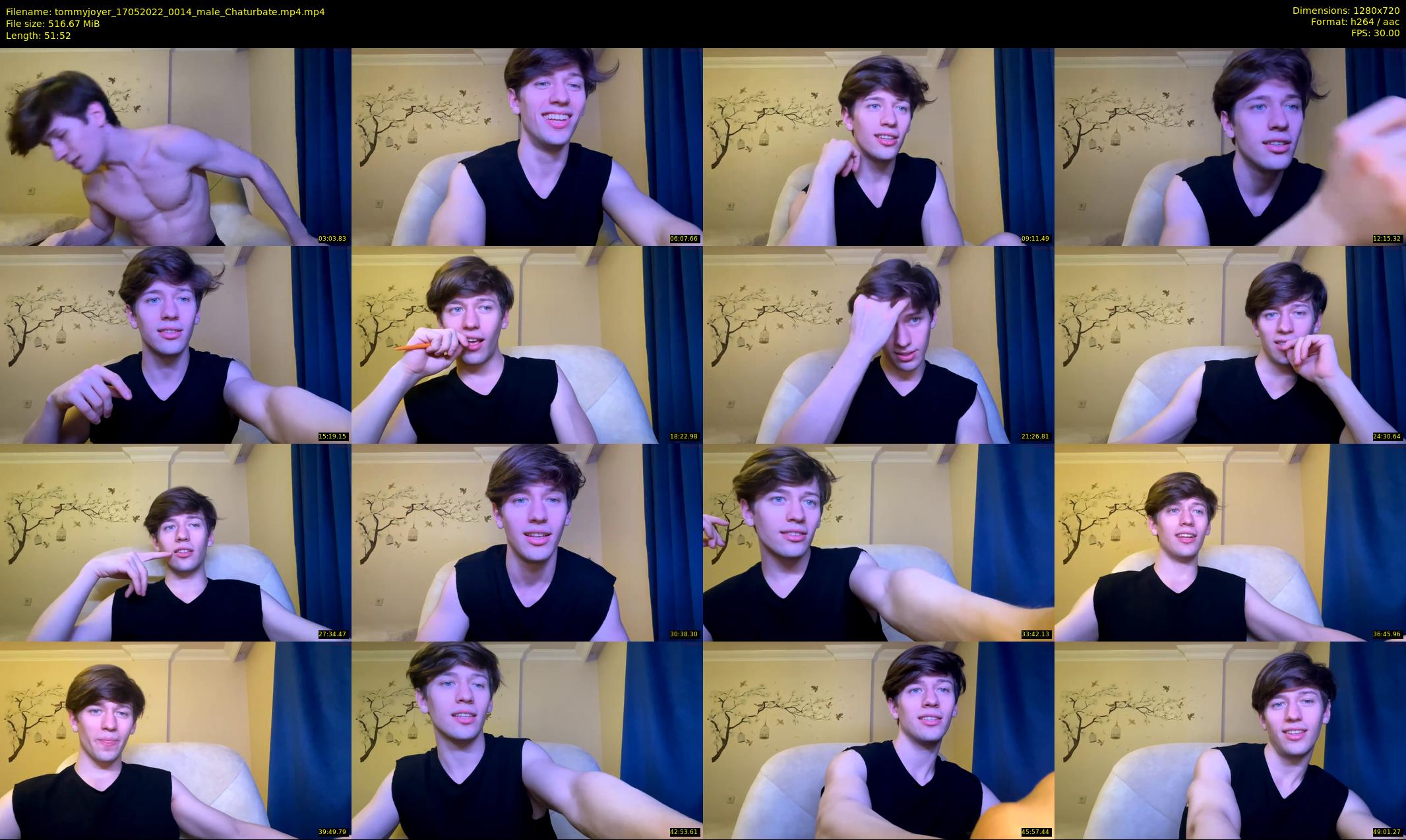 tommyjoyer — 52 minute Chaturbate male cam show recording, 720p, May 17, 2022