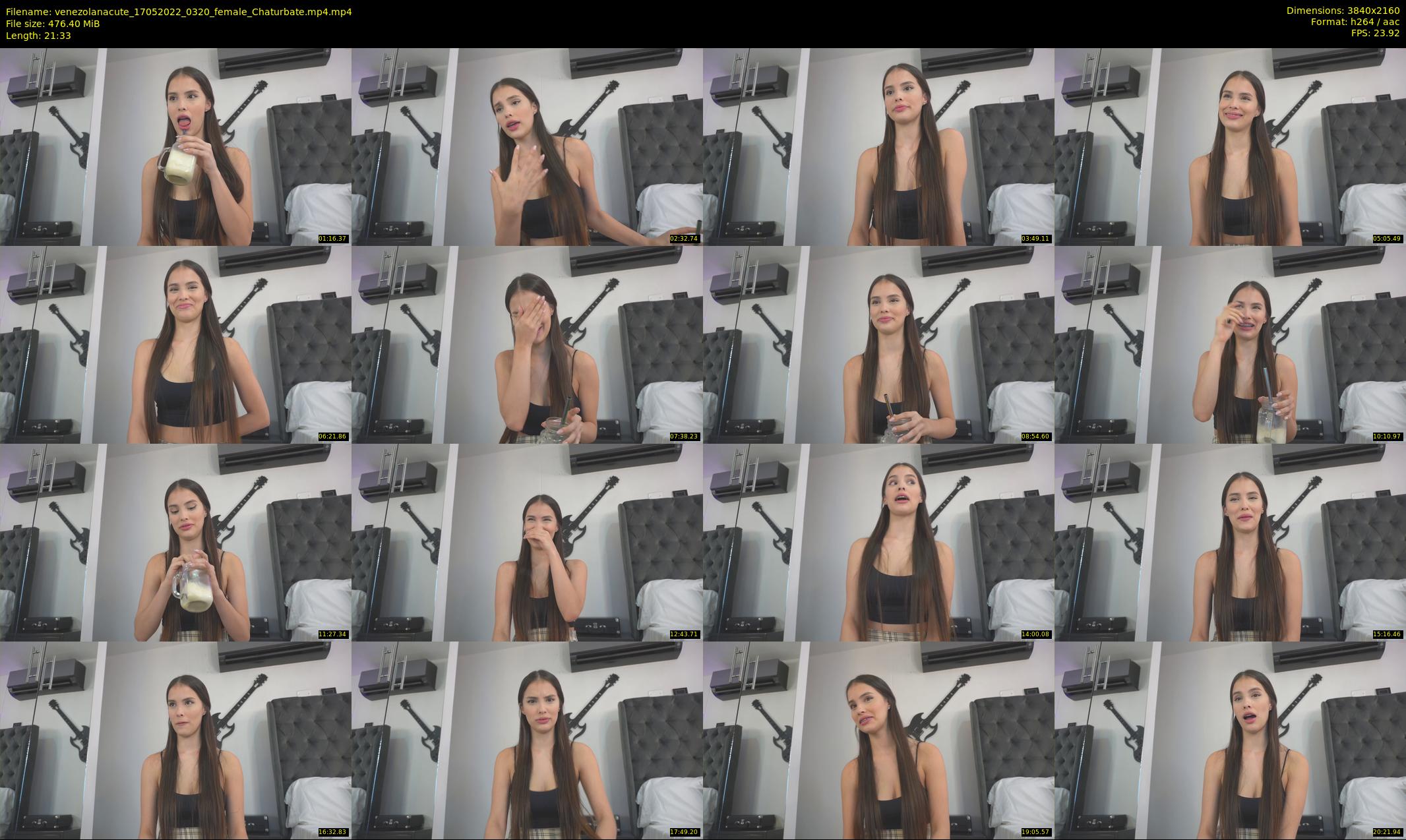 venezolanacute — 22 minute Chaturbate female cam show recording, 4K, May 17, 2022
