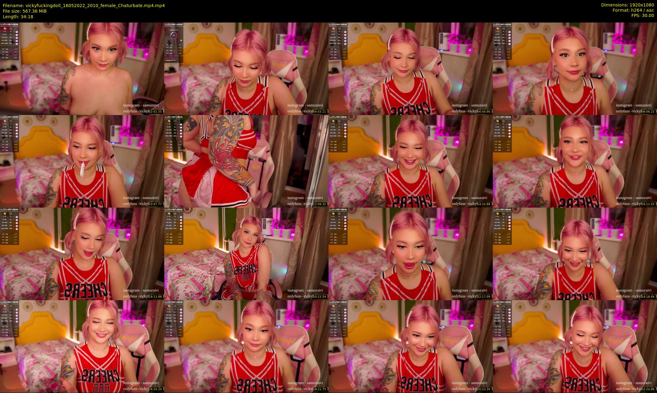 vickyfuckingdoll — 35 minute Chaturbate female cam show recording, 1080p, May 16, 2022
