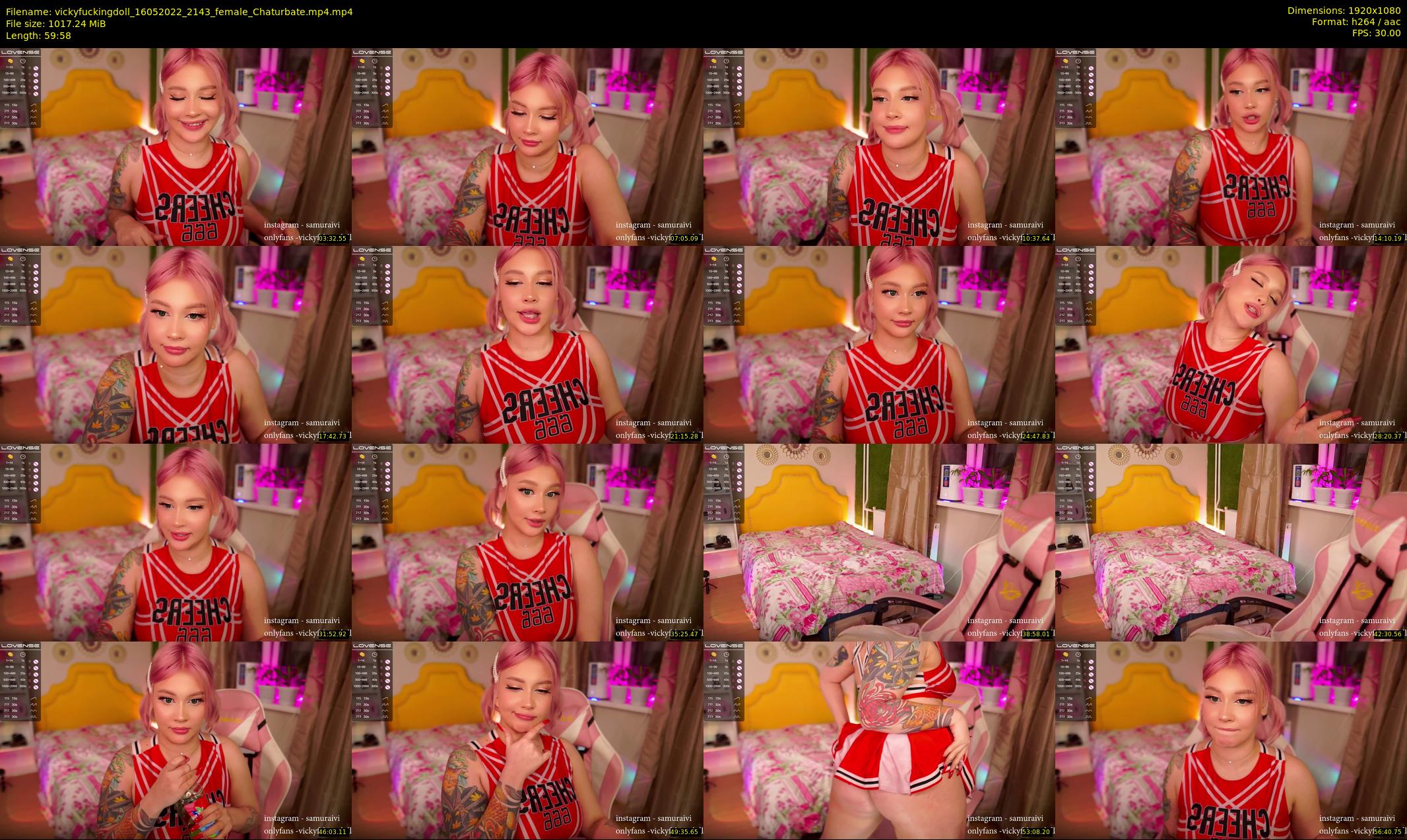 vickyfuckingdoll — 60 minute Chaturbate female cam show recording, 1080p, May 16, 2022