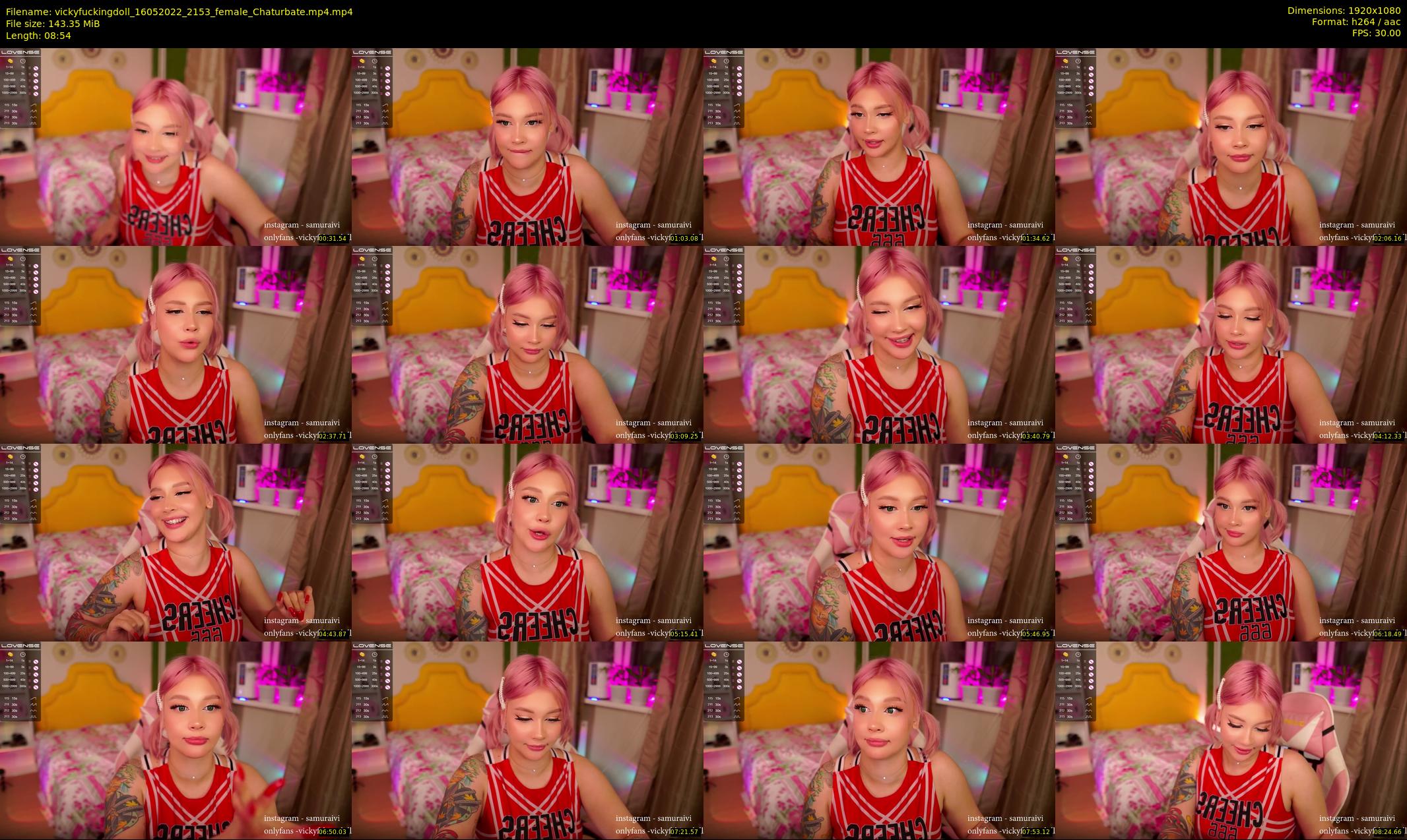 vickyfuckingdoll — 9 minute Chaturbate female cam show recording, 1080p, May 16, 2022