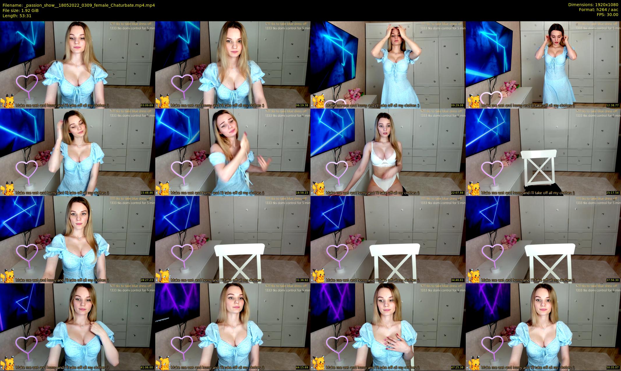 _passion_show_ — 54 minute Chaturbate couple cam show recording, 1080p, May 18, 2022