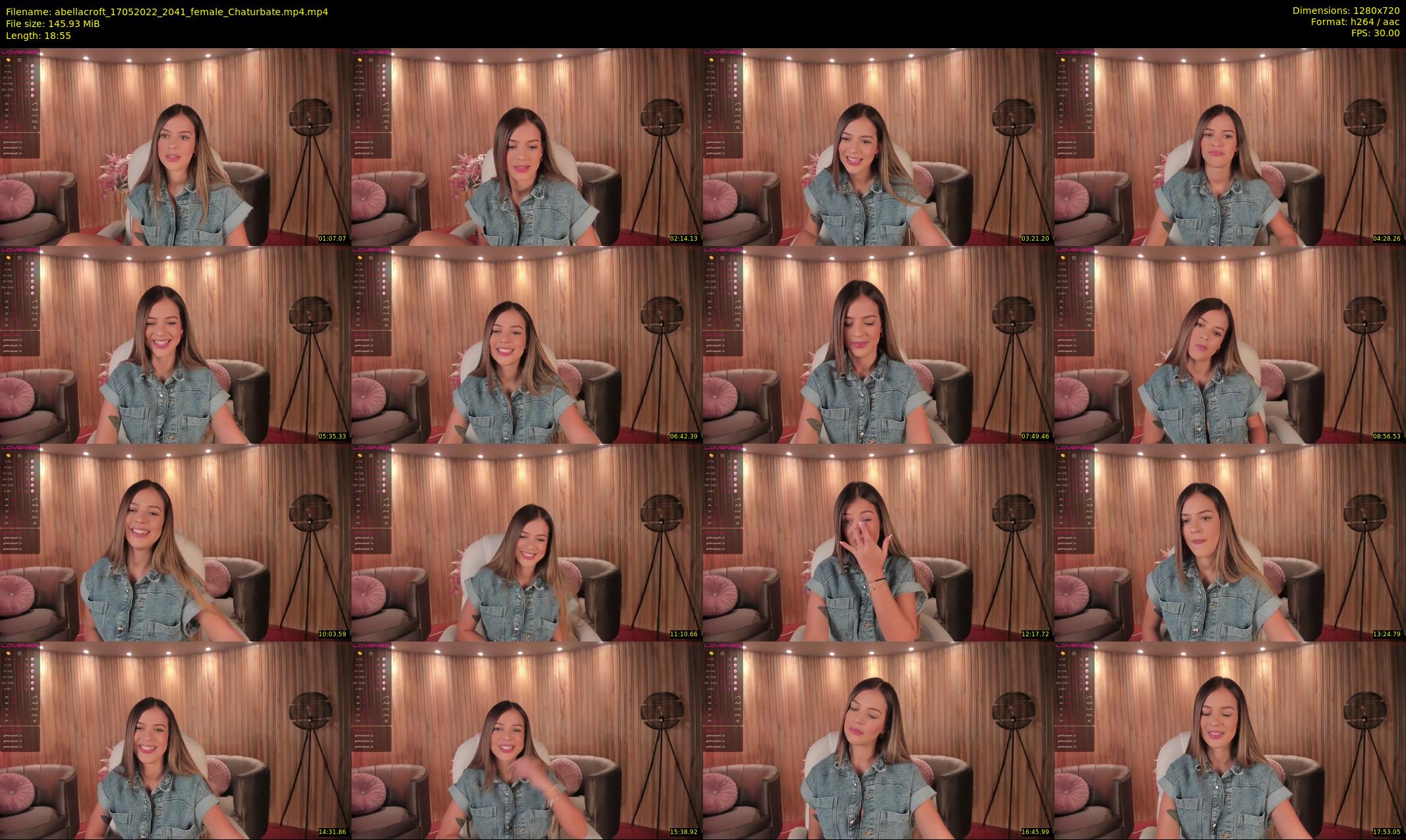abellacroft — 19 minute Chaturbate female cam show recording, 720p, May 17, 2022