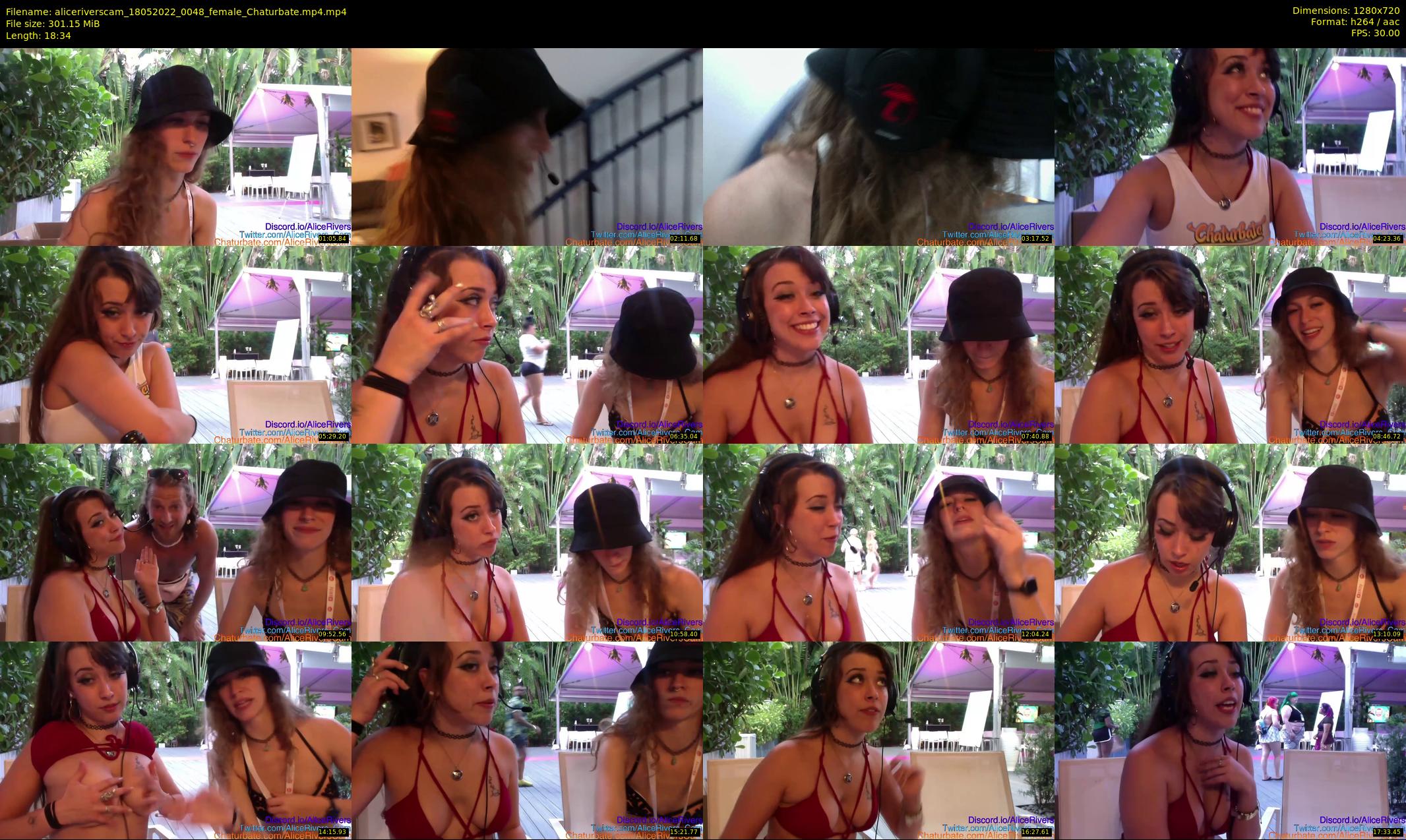 aliceriverscam — 19 minute Chaturbate female cam show recording, 720p, May 18, 2022