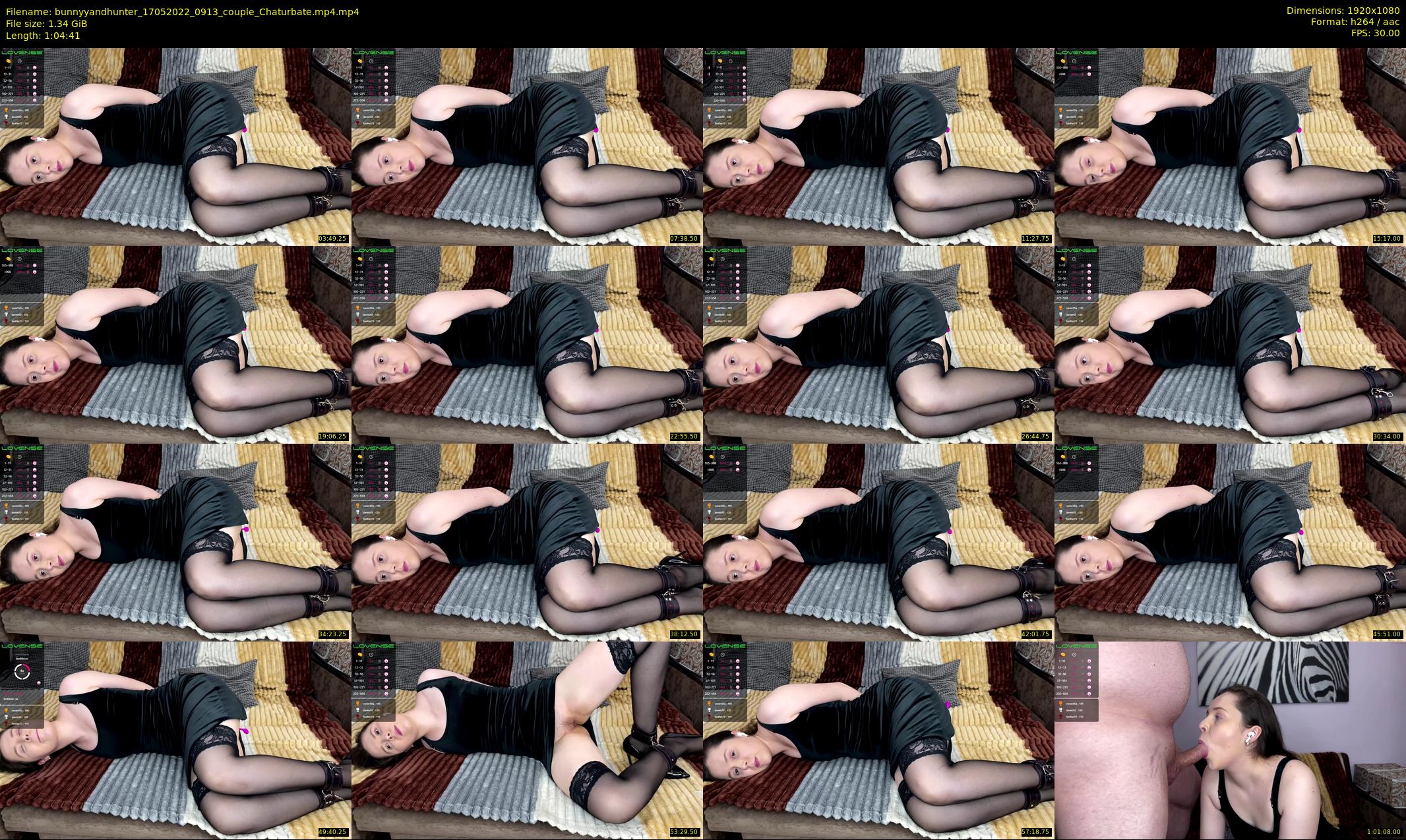 bunnyyandhunter — 65 minute Chaturbate couple cam show recording, 1080p, May 17, 2022