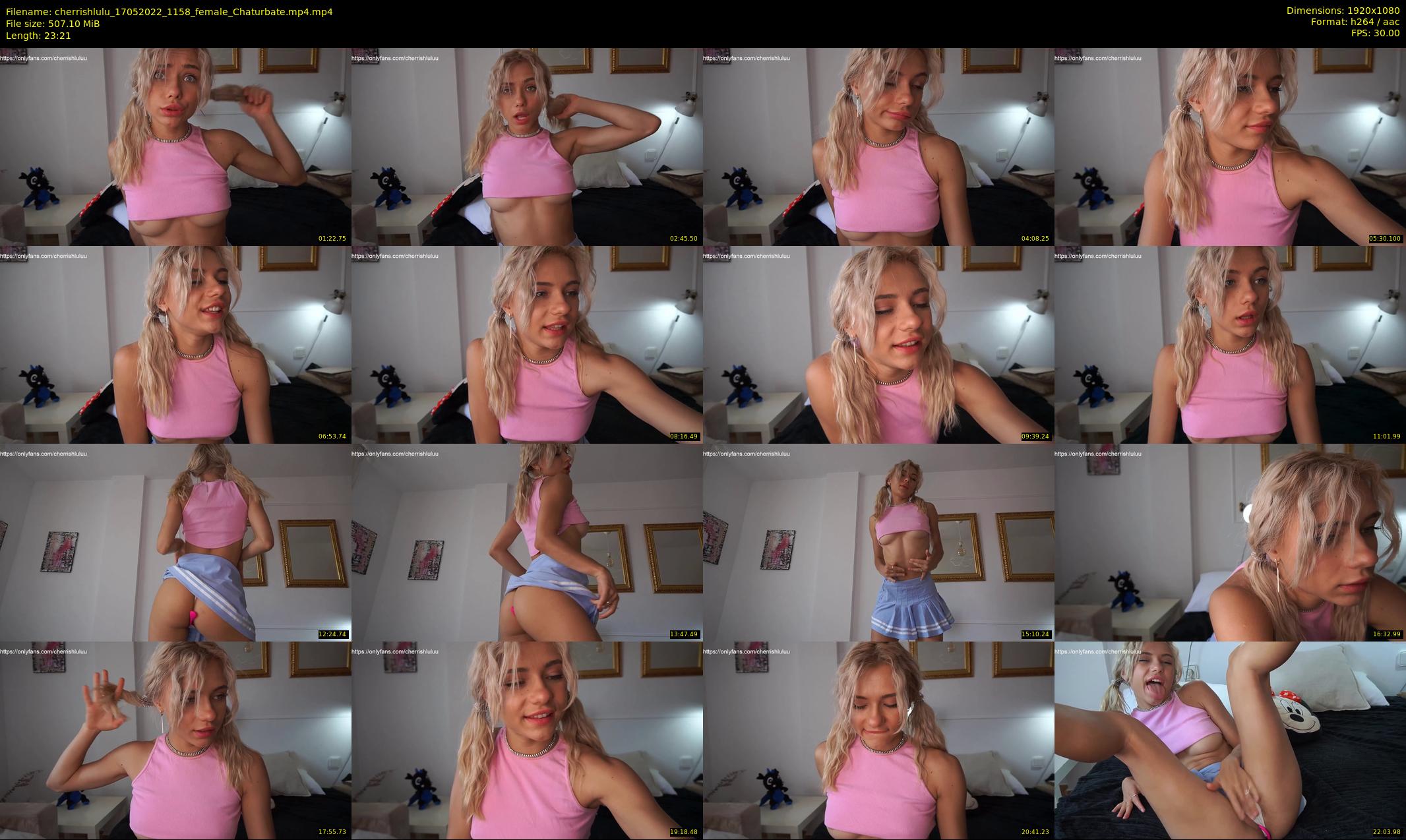 cherrishlulu — 24 minute Chaturbate female cam show recording, 1080p, May 17, 2022