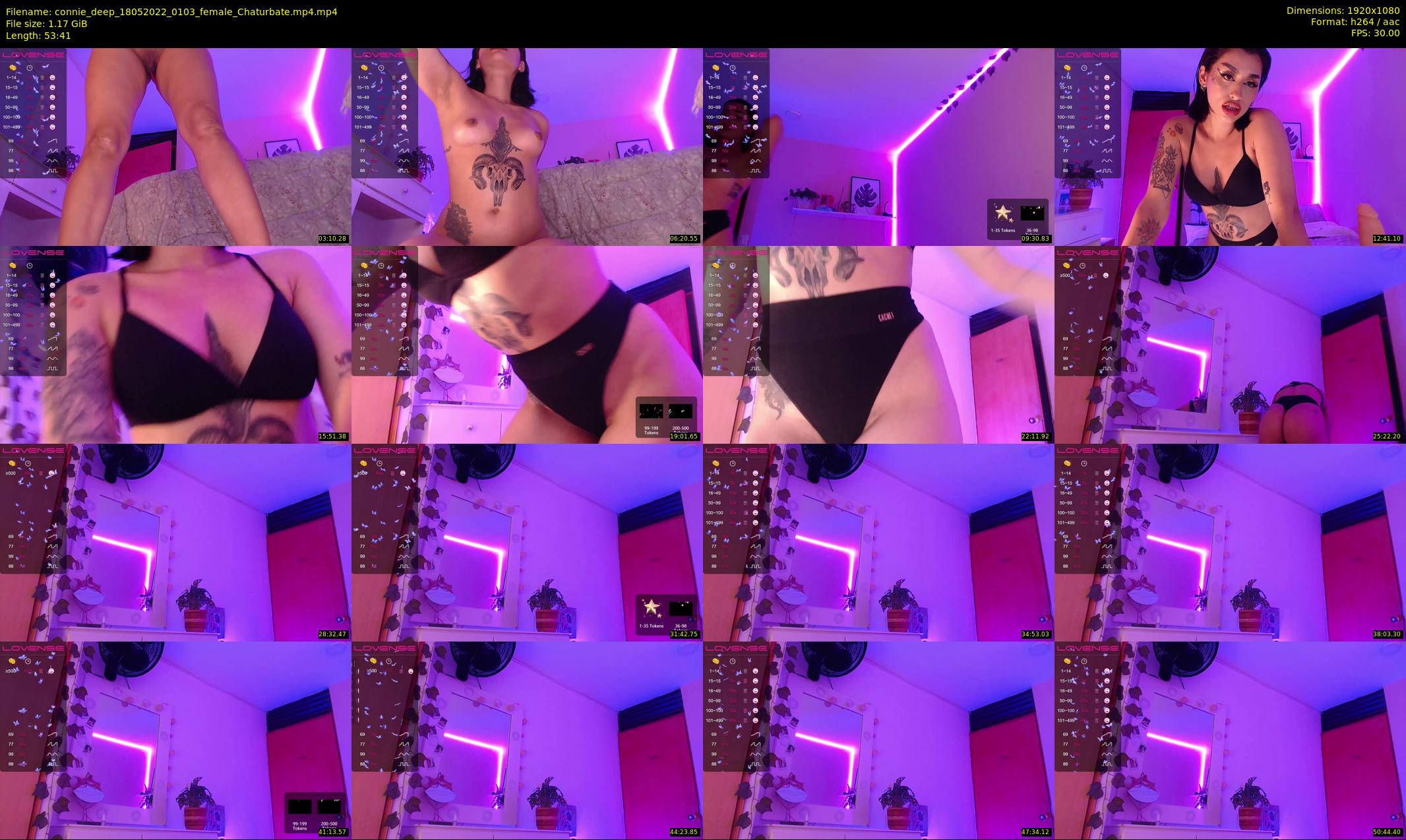 connie_deep — 54 minute Chaturbate female cam show recording, 1080p, May 18, 2022