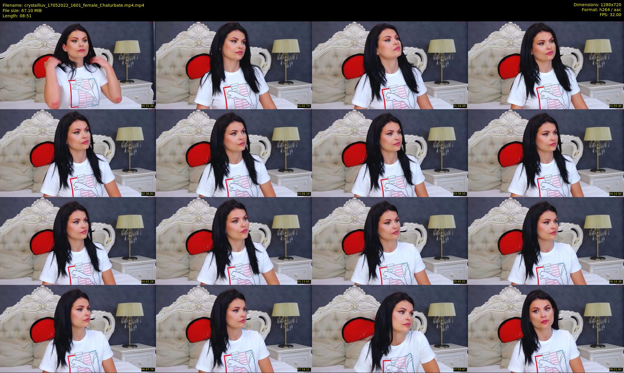 crystallluv — 9 minute Chaturbate female cam show recording, 720p, May 17, 2022
