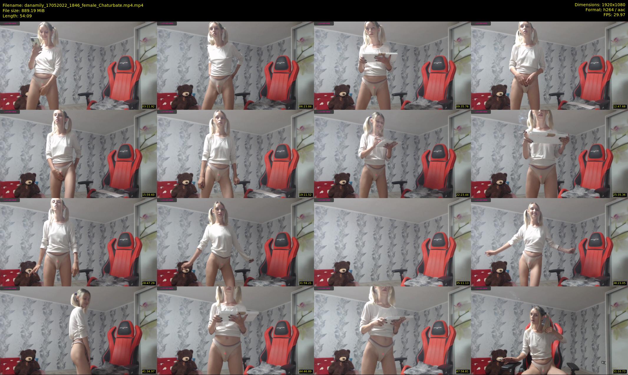 danamily — 55 minute Chaturbate female cam show recording, 1080p, May 17, 2022